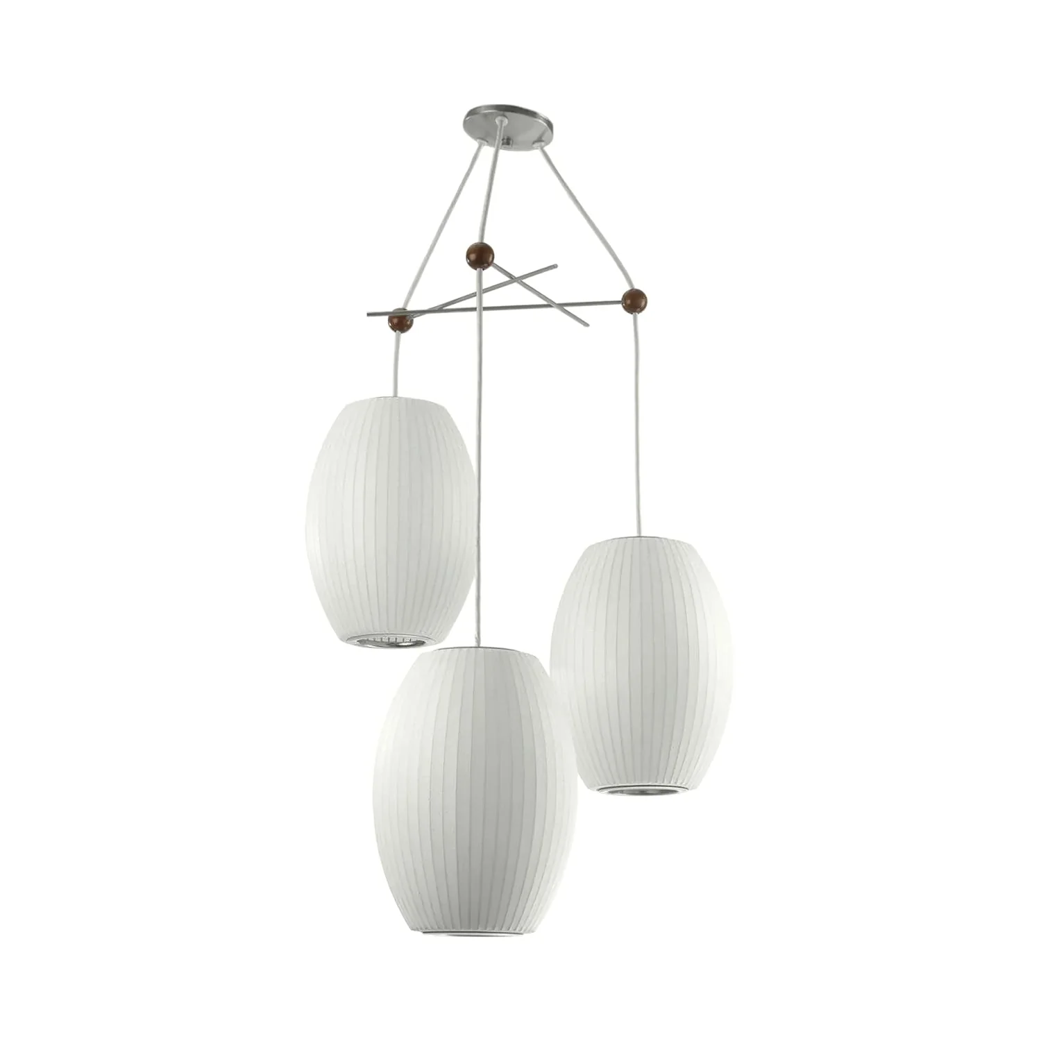 Lunar Modern Silk Pendant Lamp - Image 7