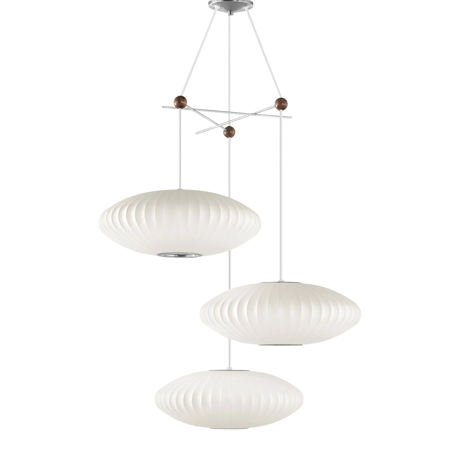 Lunar Modern Silk Pendant Lamp - Image 9