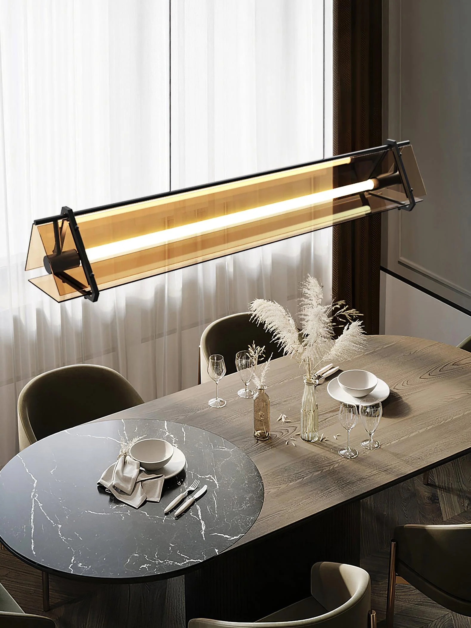 Lunaris Glass Minimalistic Pendant Light - Image 31