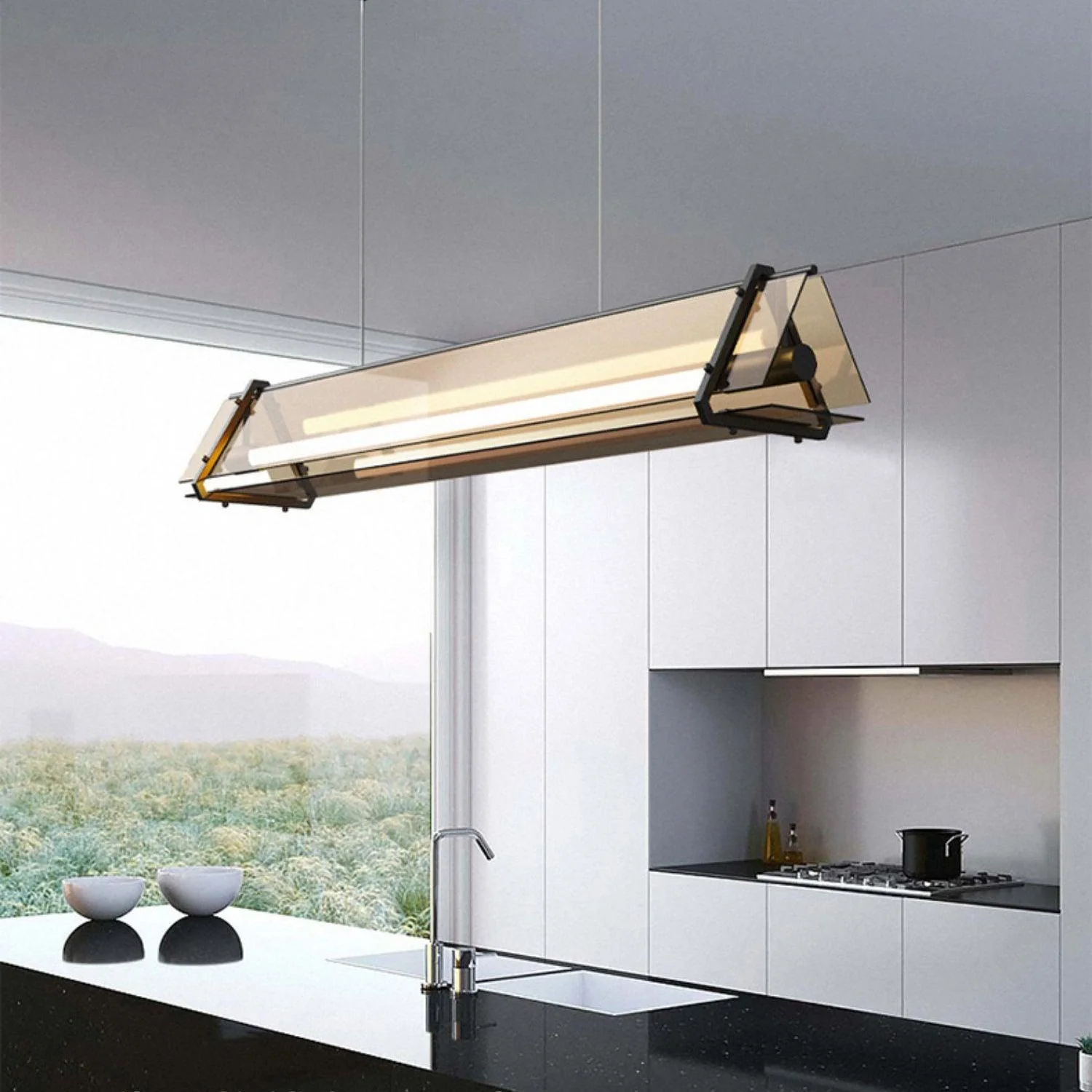 Lunaris Glass Minimalistic Pendant Light - Image 4
