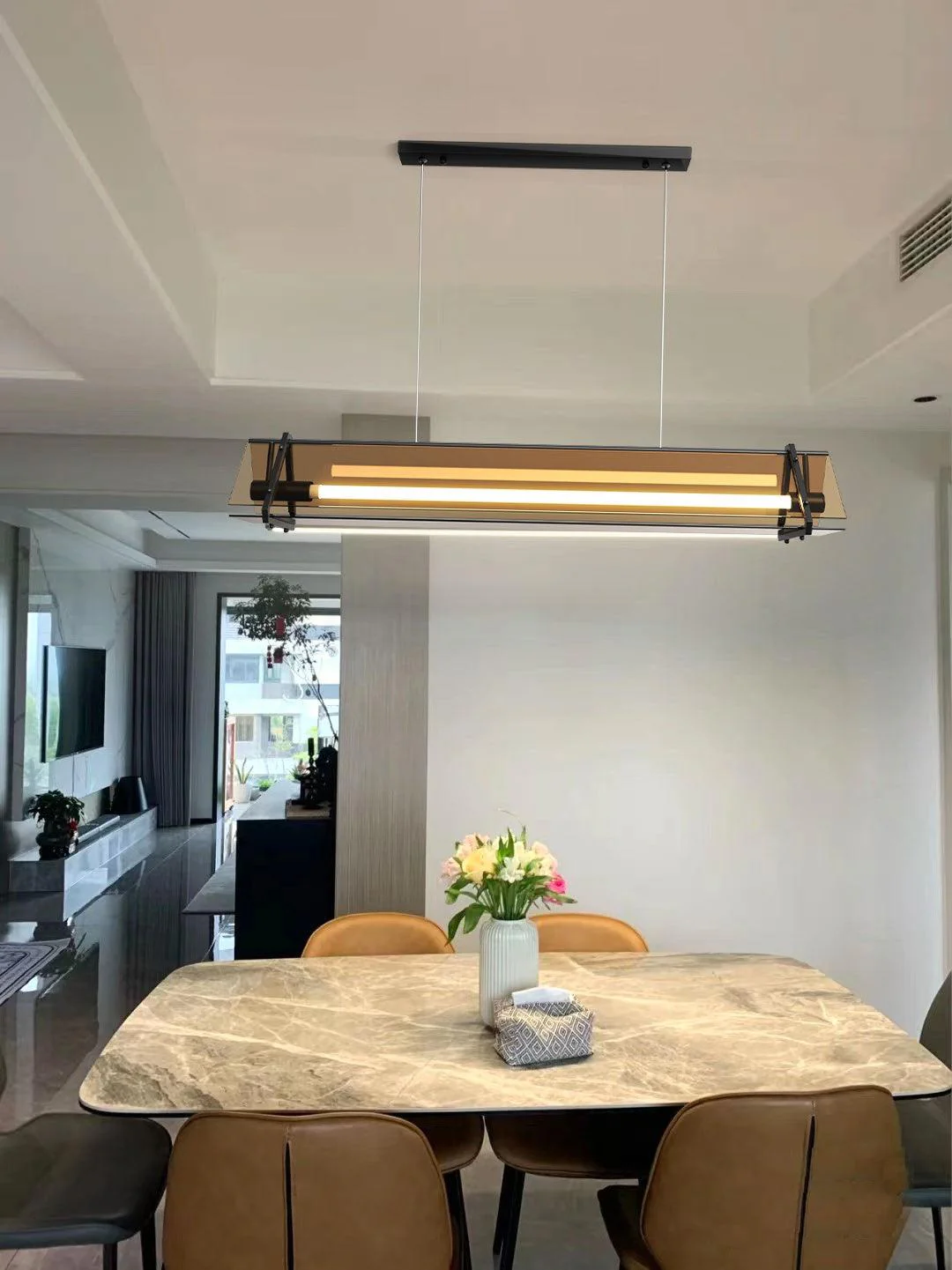 Lunaris Glass Minimalistic Pendant Light - Image 5