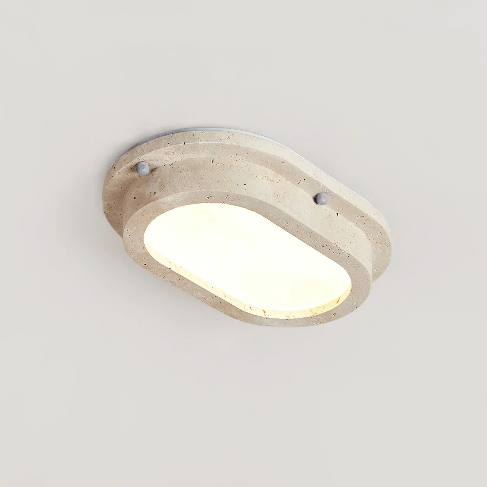 Lunaro Wabi-Sabi Travertine Ceiling Light - Image 8