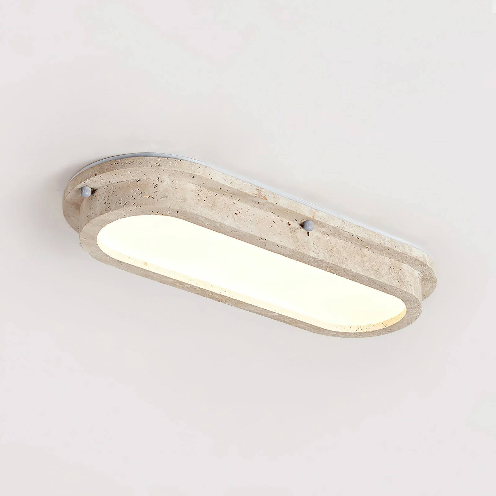 Lunaro Wabi-Sabi Travertine Ceiling Light - Image 9