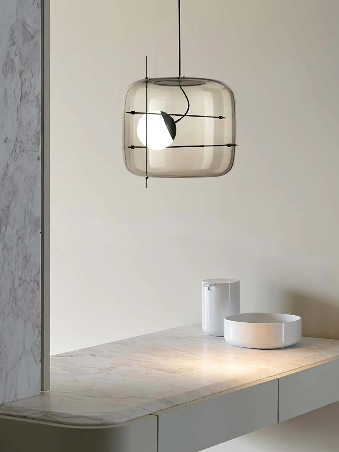 Lune Glass Contemporary Pendant Light - Image 12