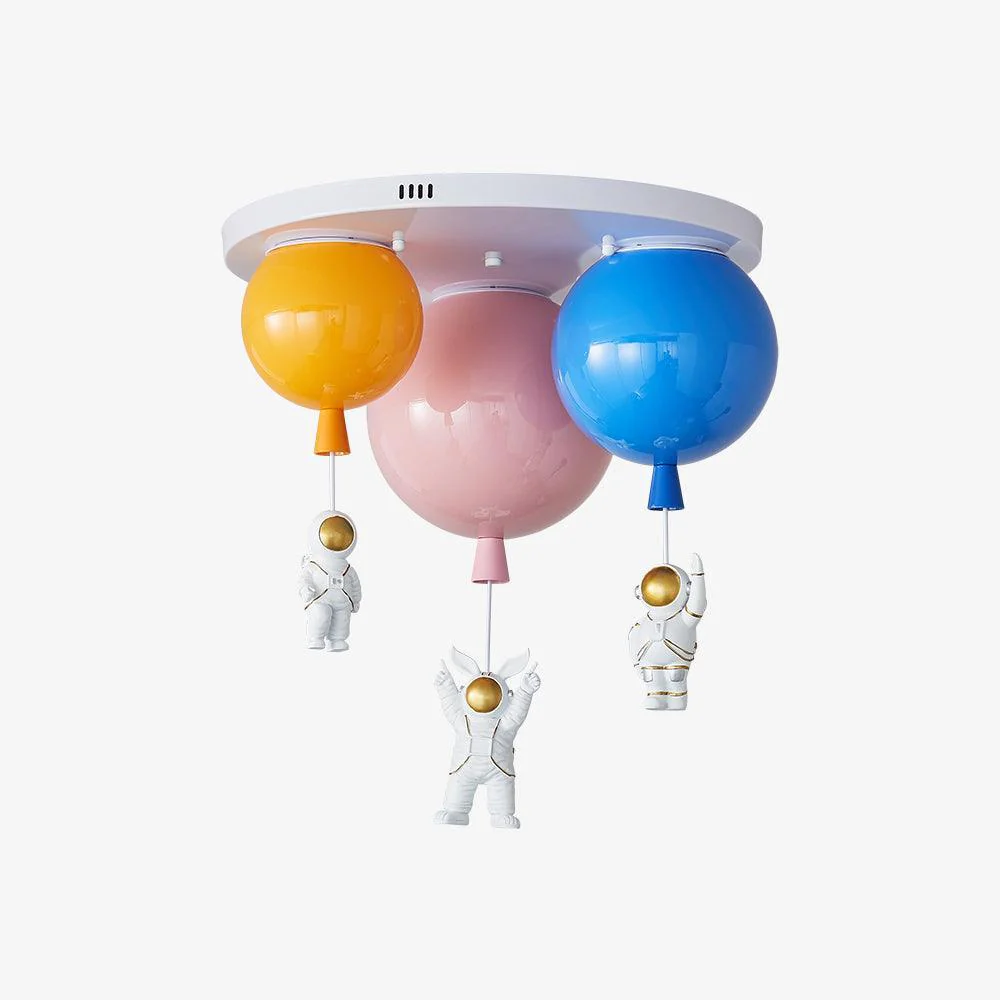 Lustra Ceiling Lamp Astronaut Glossy Balloon for Kid's Room