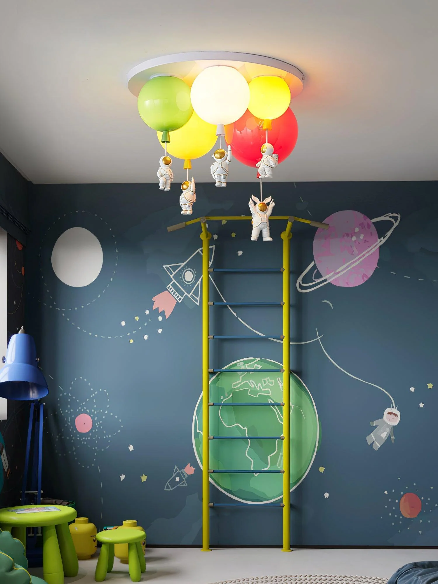 Lustra Ceiling Lamp Astronaut Glossy Balloon for Kid's Room - Image 14