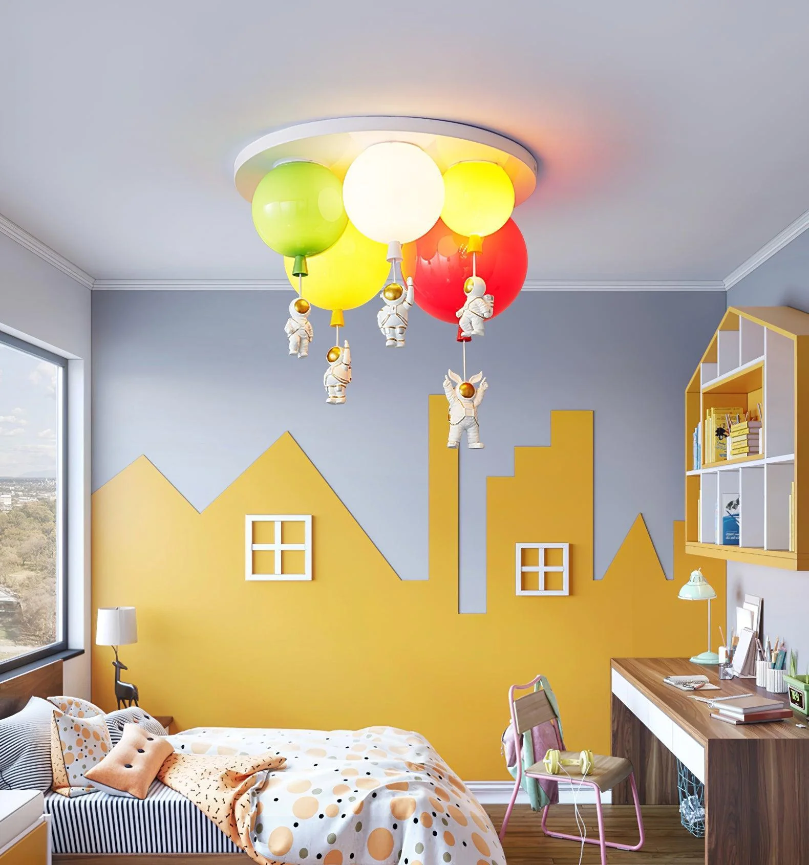 Lustra Ceiling Lamp Astronaut Glossy Balloon for Kid's Room - Image 16
