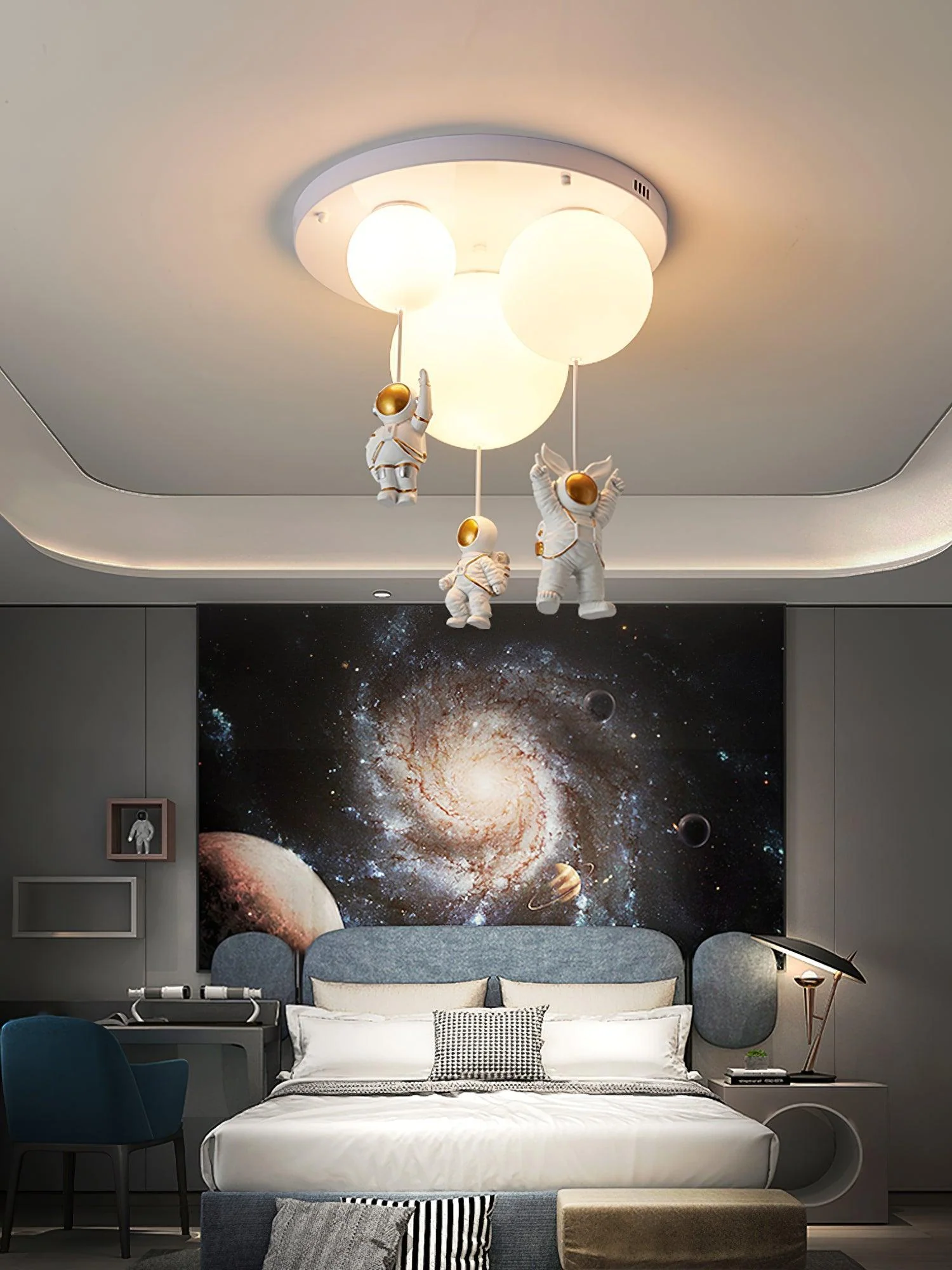Lustra Ceiling Lamp Astronaut Glossy Balloon for Kid's Room - Image 2