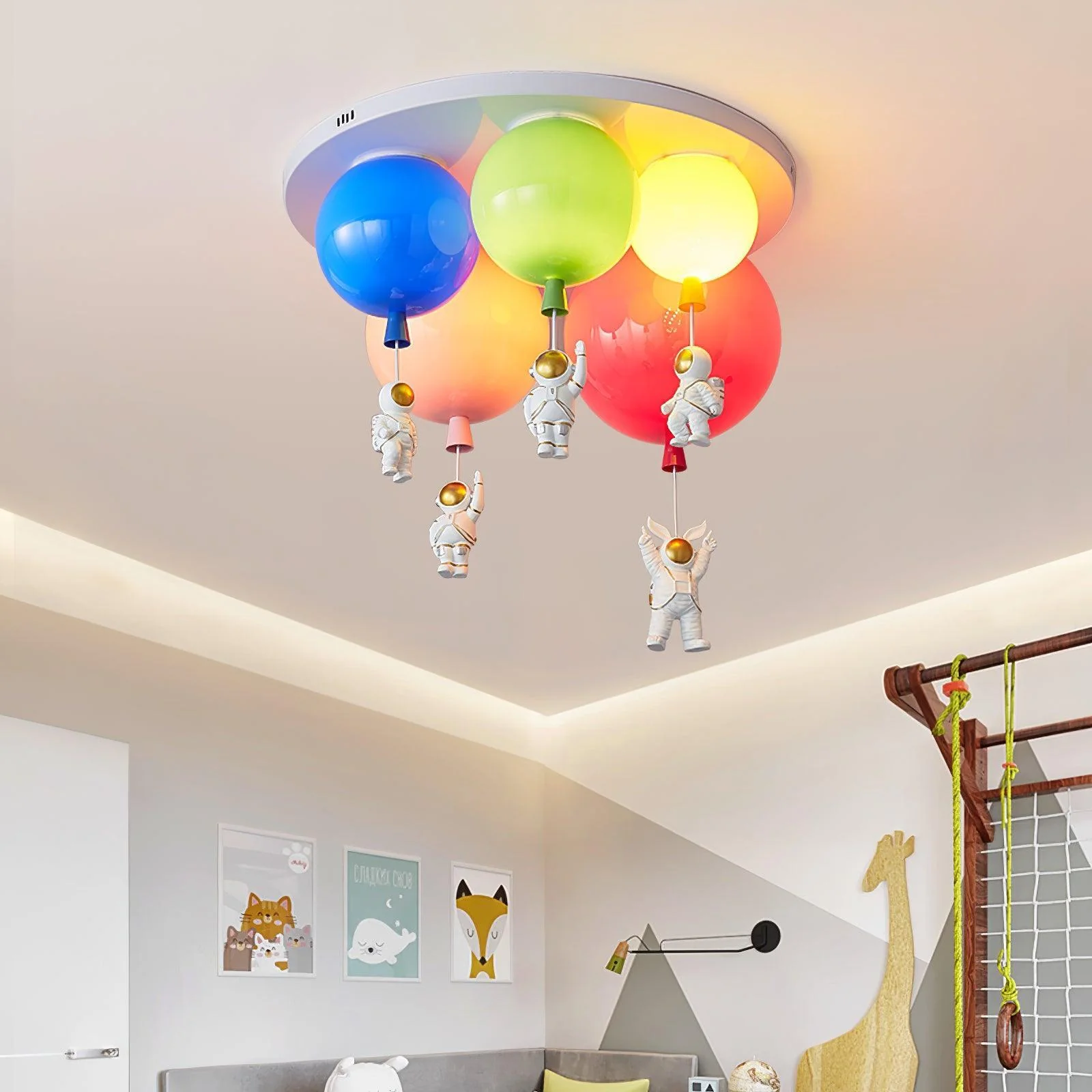 Lustra Ceiling Lamp Astronaut Glossy Balloon for Kid's Room - Image 4