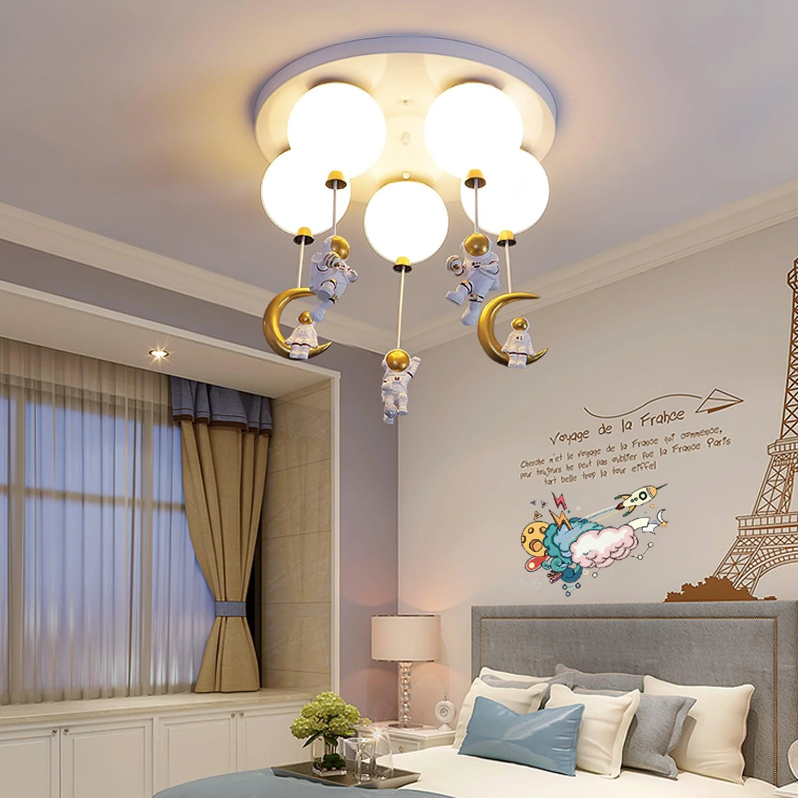Lustra Ceiling Lamp Astronaut Glossy Balloon for Kid's Room - Image 40