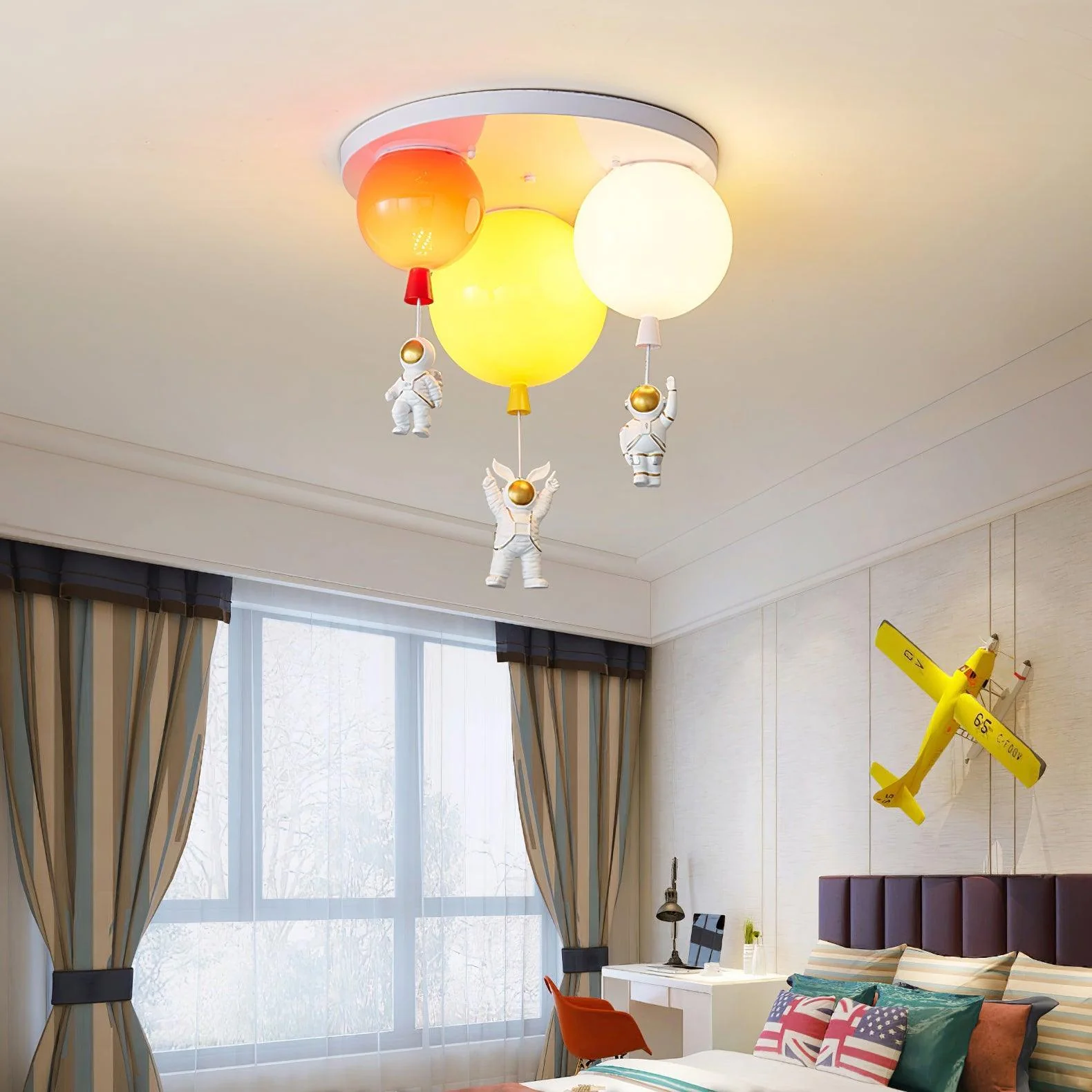 Lustra Ceiling Lamp Astronaut Glossy Balloon for Kid's Room - Image 43