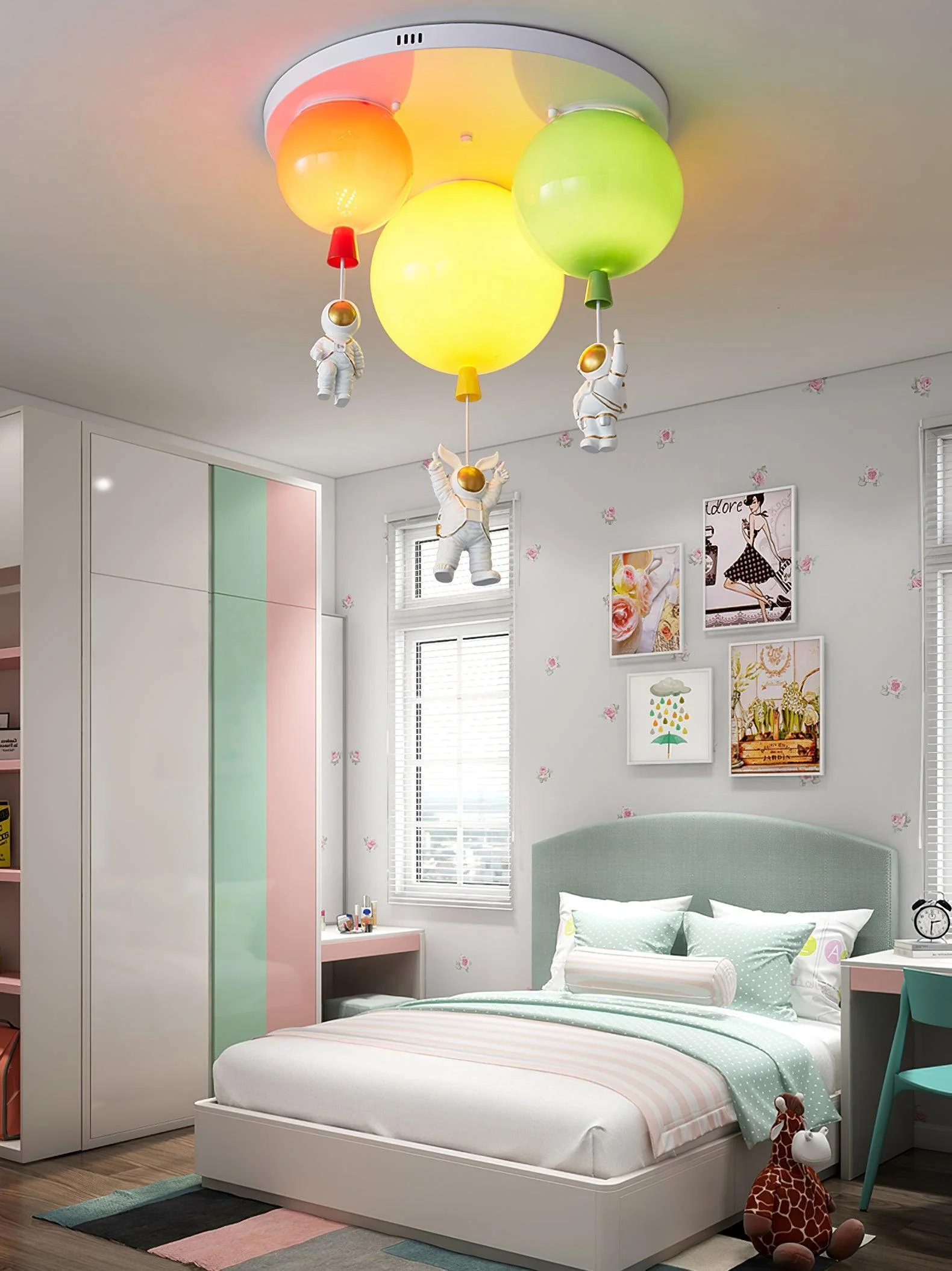 Lustra Ceiling Lamp Astronaut Glossy Balloon for Kid's Room - Image 50