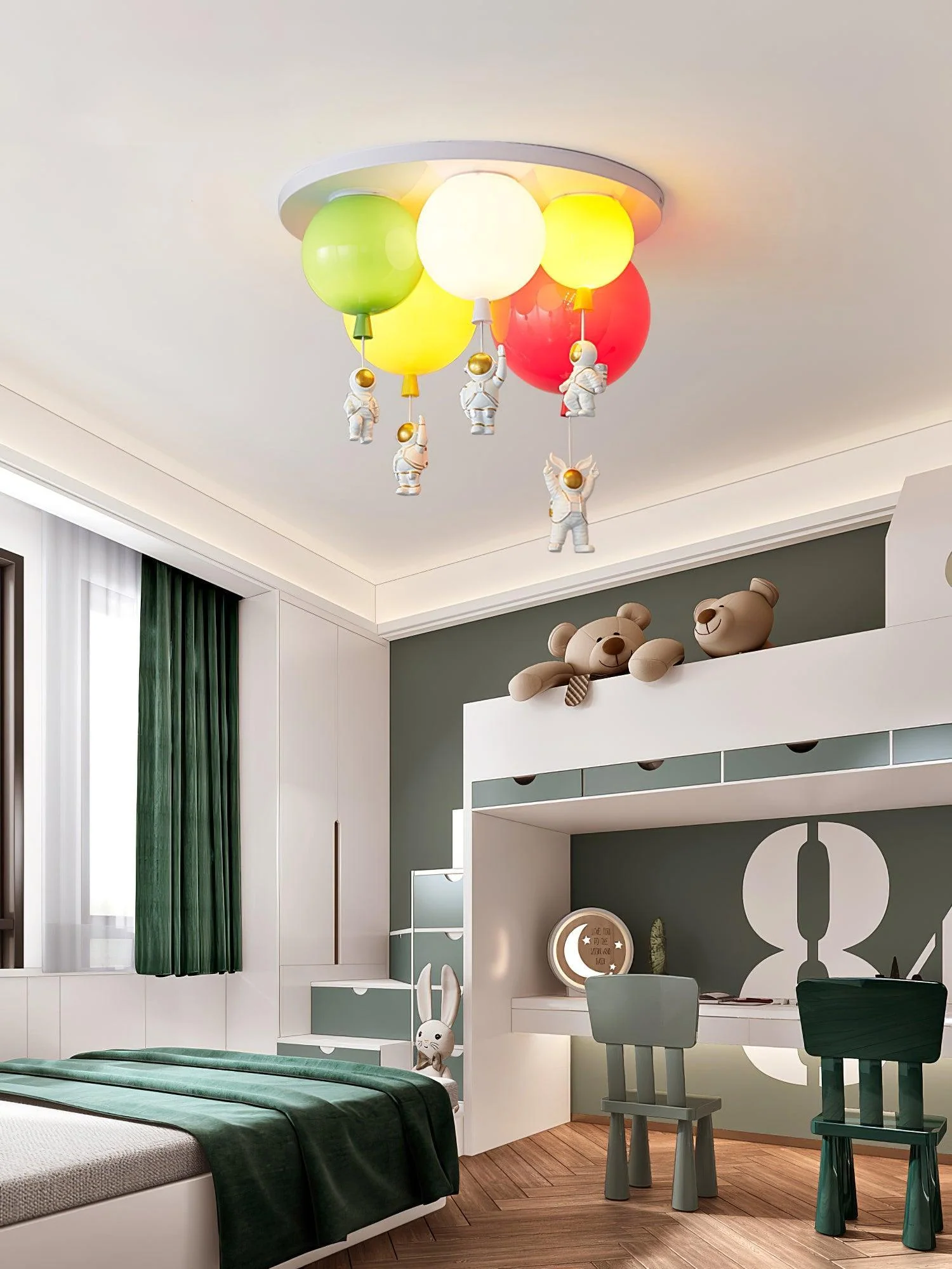 Lustra Ceiling Lamp Astronaut Glossy Balloon for Kid's Room - Image 9