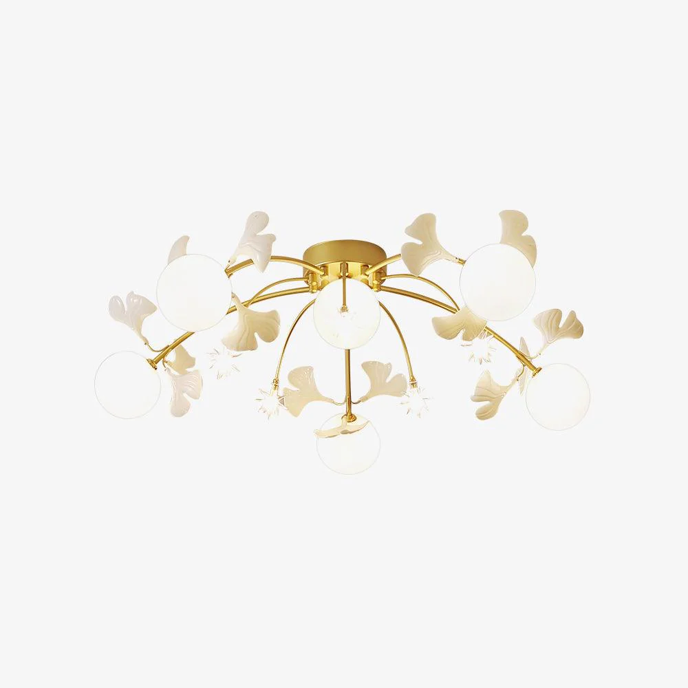 Lustra Ceiling Lamp Ginkgo Glass for Living Room - Image 3