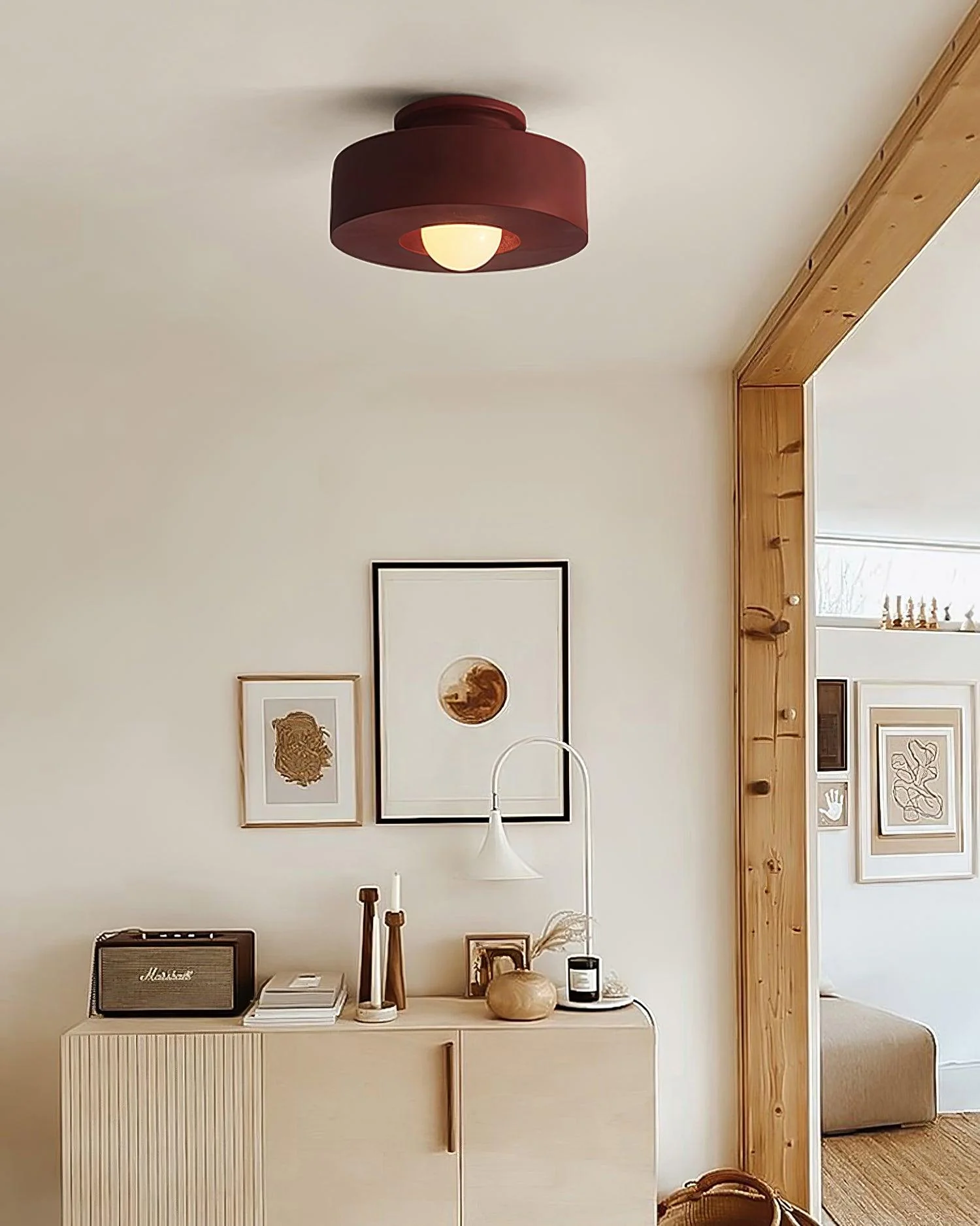 Lustra Ceiling Lamp Simon Resin Cylindrical - Image 11
