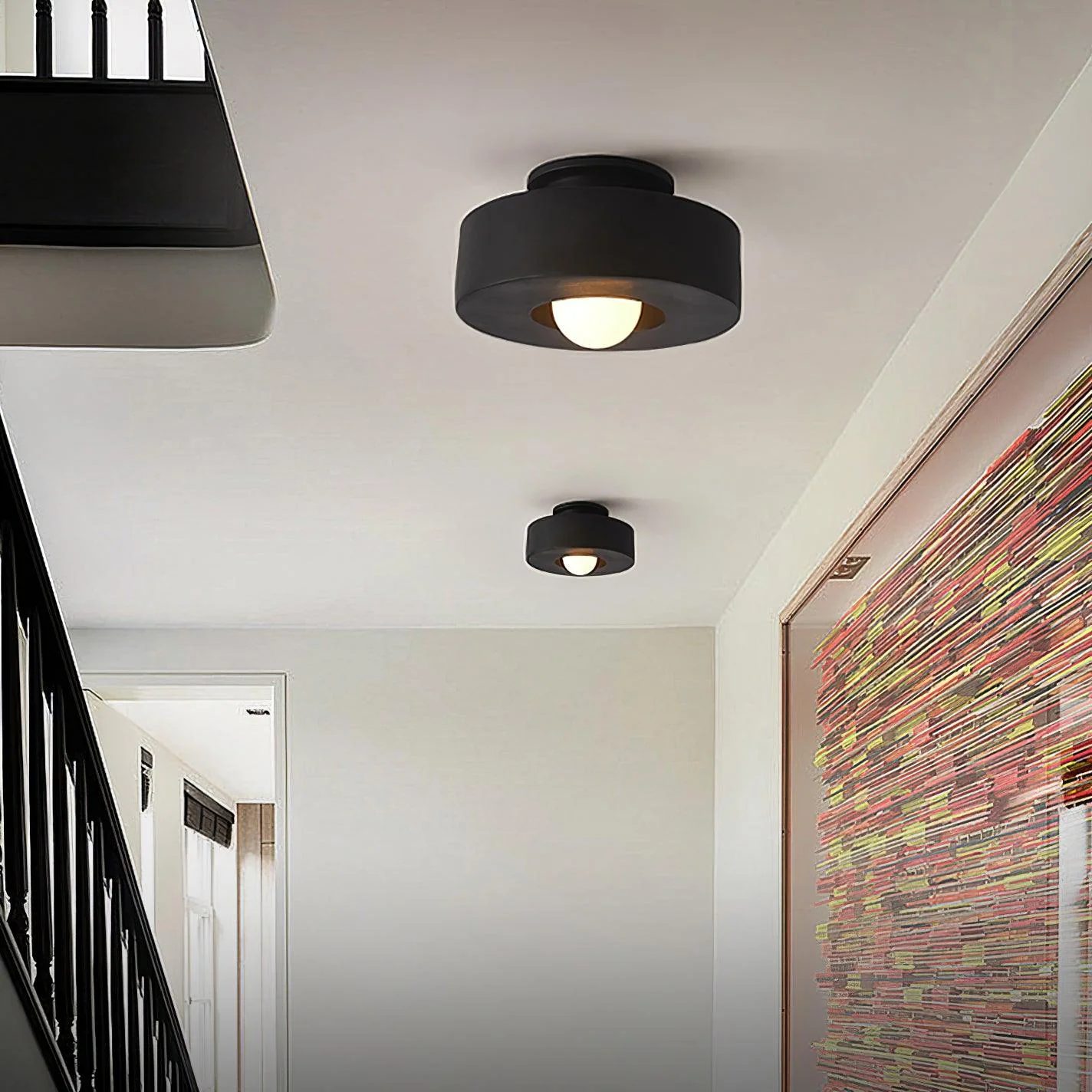 Lustra Ceiling Lamp Simon Resin Cylindrical - Image 4