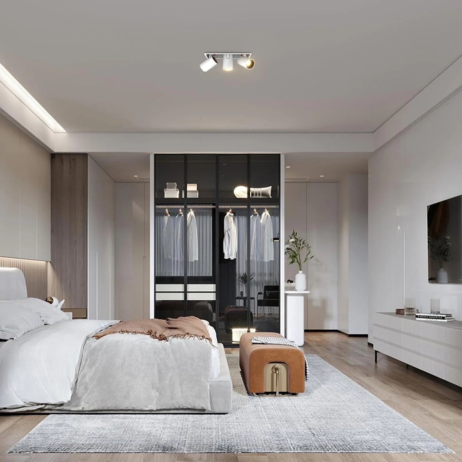 Lustra Ceiling Lamp Spotlight Black for Living Room - Image 10