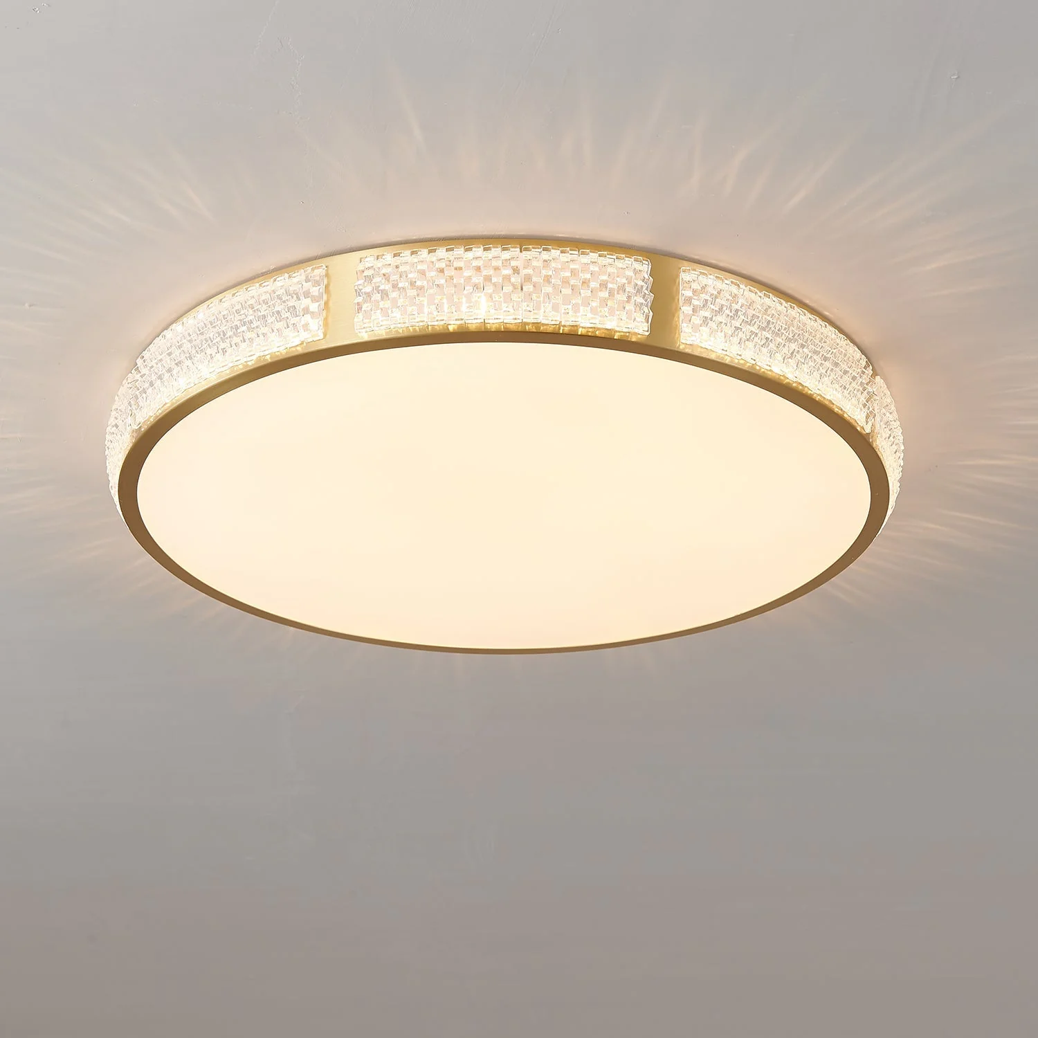 Lustra Ceiling Light Brass Modern - Image 12