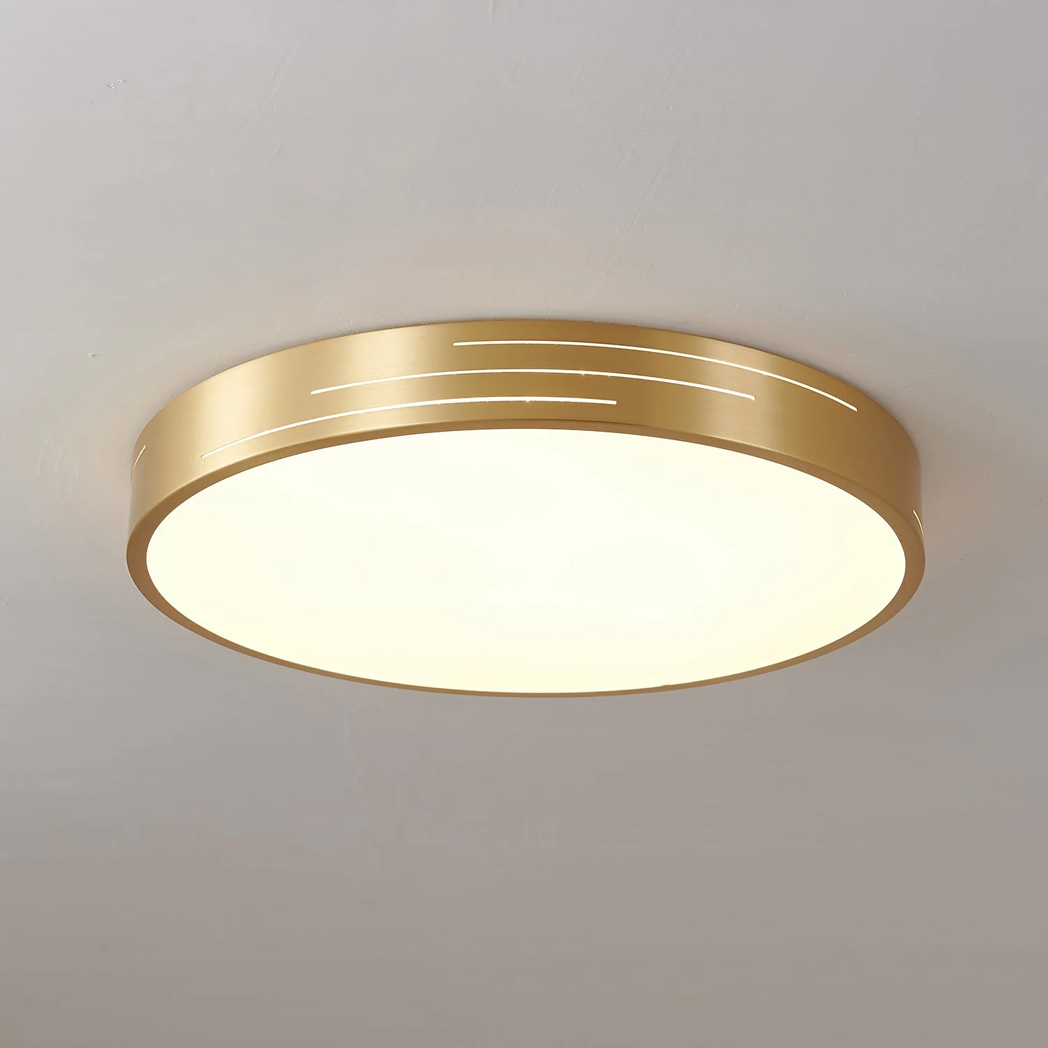 Lustra Ceiling Light Brass Modern - Image 5