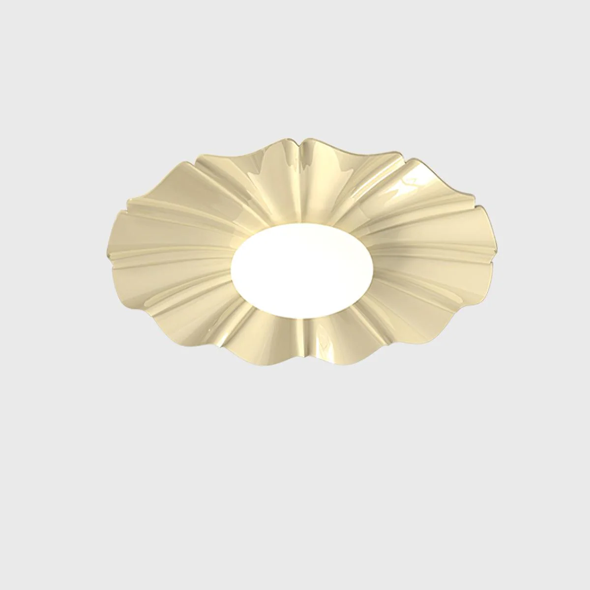 Lustra Ceiling Light Gold LED Scalloped for Bedroom - Image 19