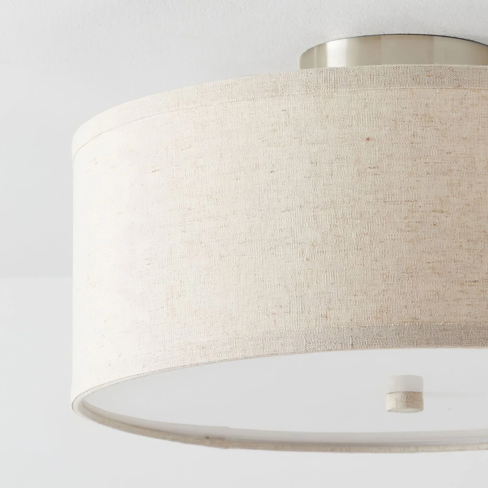 Lustra Ceiling Light Linen Shade Simple Elegant - Image 14
