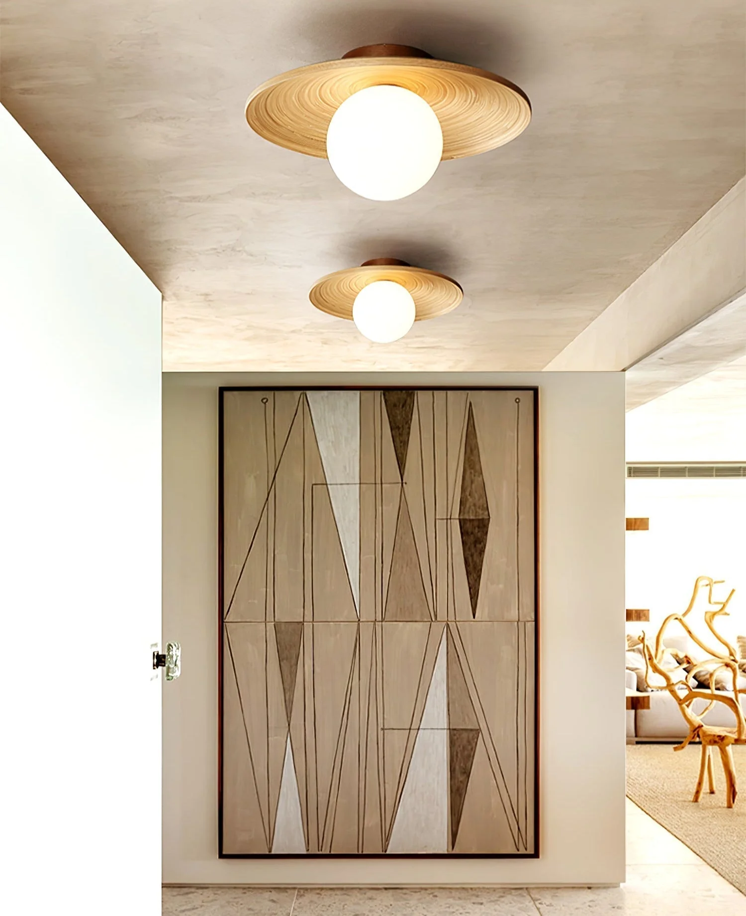 Lustra Ceiling Light Soluna Wood Orbital - Image 12