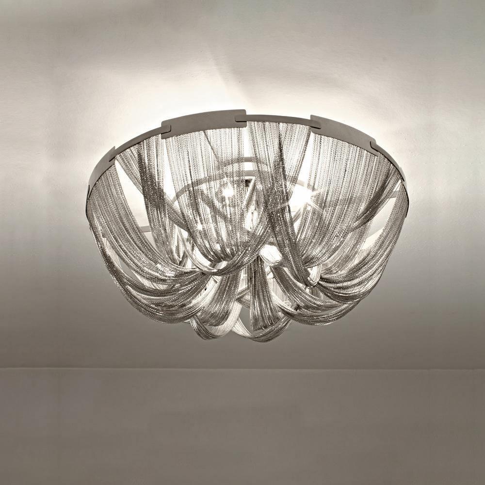 Lustra Ceiling Light Tassel Aluminum Chain Nickel Frame - Image 12