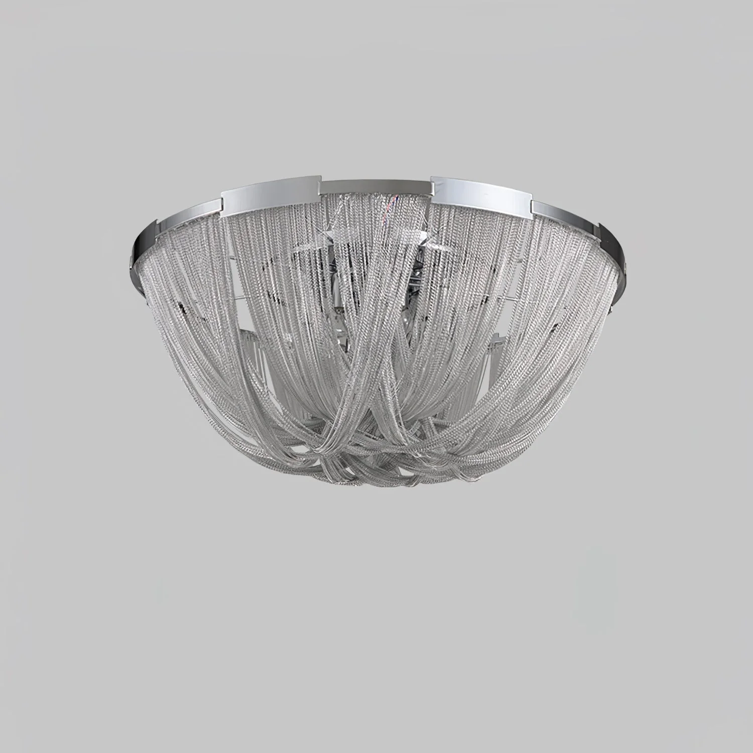Lustra Ceiling Light Tassel Aluminum Chain Nickel Frame - Image 25