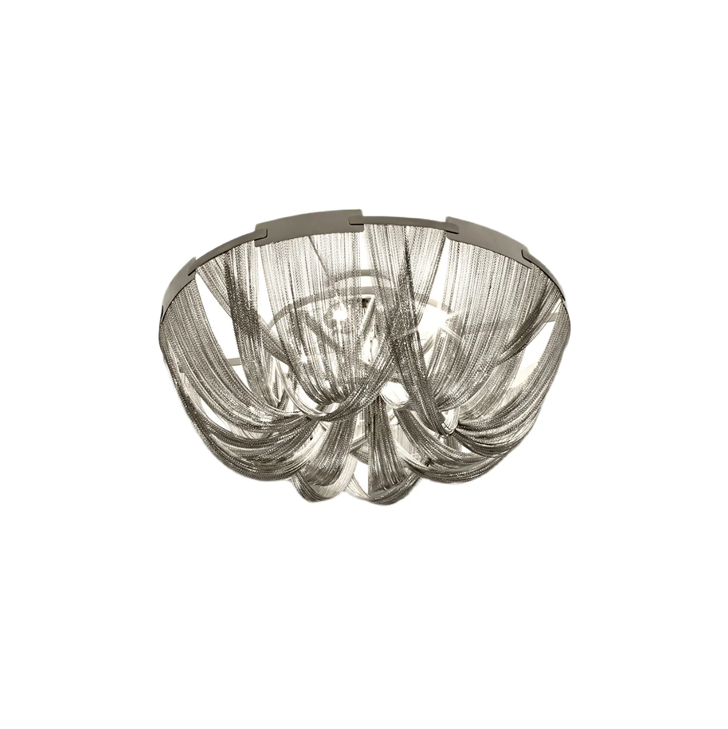 Lustra Ceiling Light Tassel Aluminum Chain Nickel Frame - Image 36