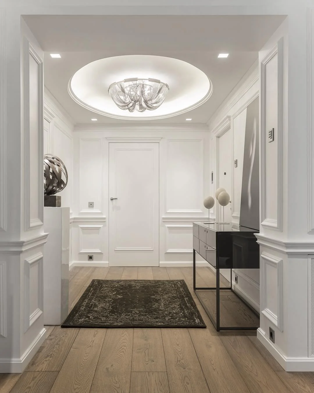 Lustra Ceiling Light Tassel Aluminum Chain Nickel Frame - Image 5