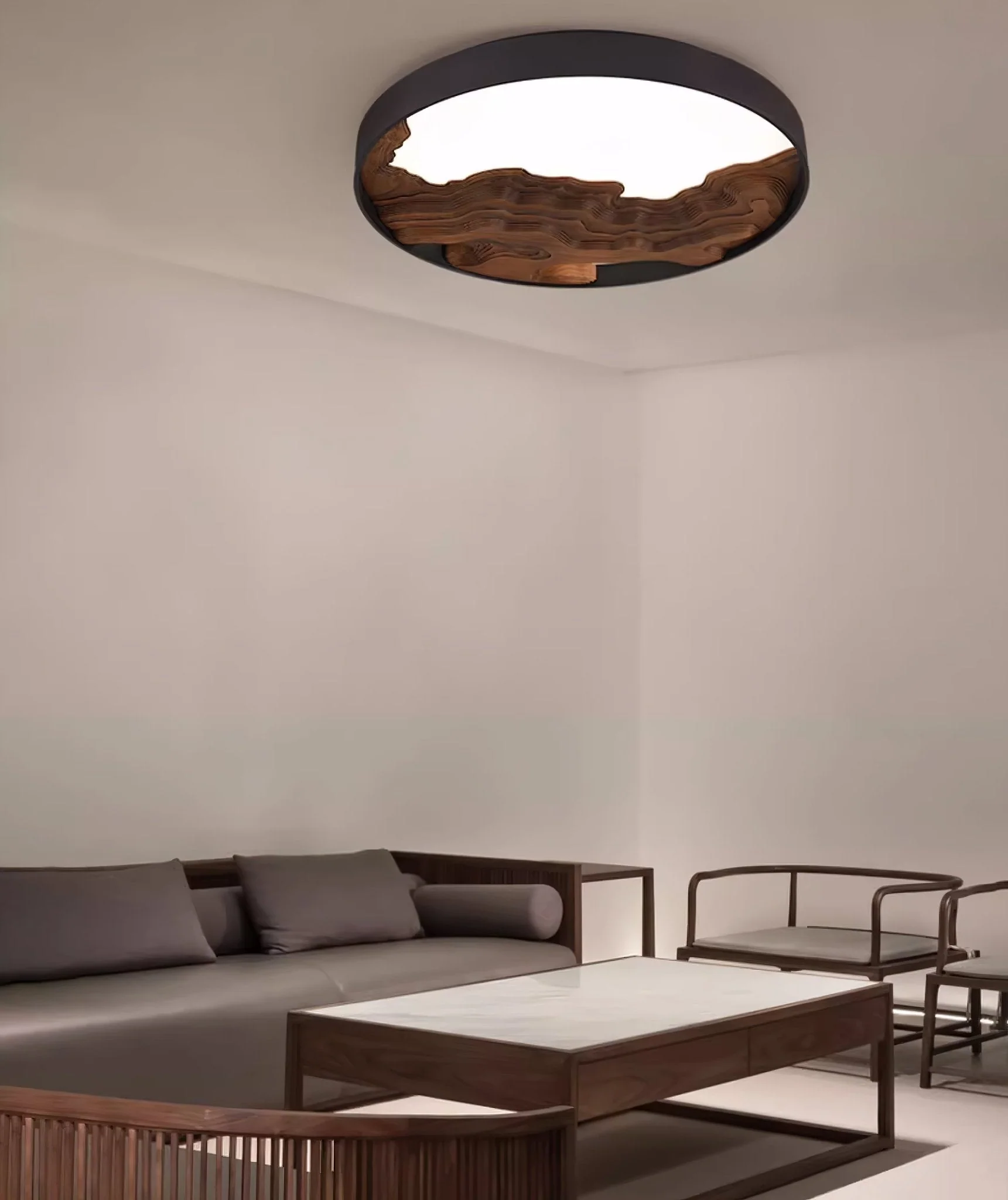 Lustra Ceiling Light Wood Oriental Natural - Image 12