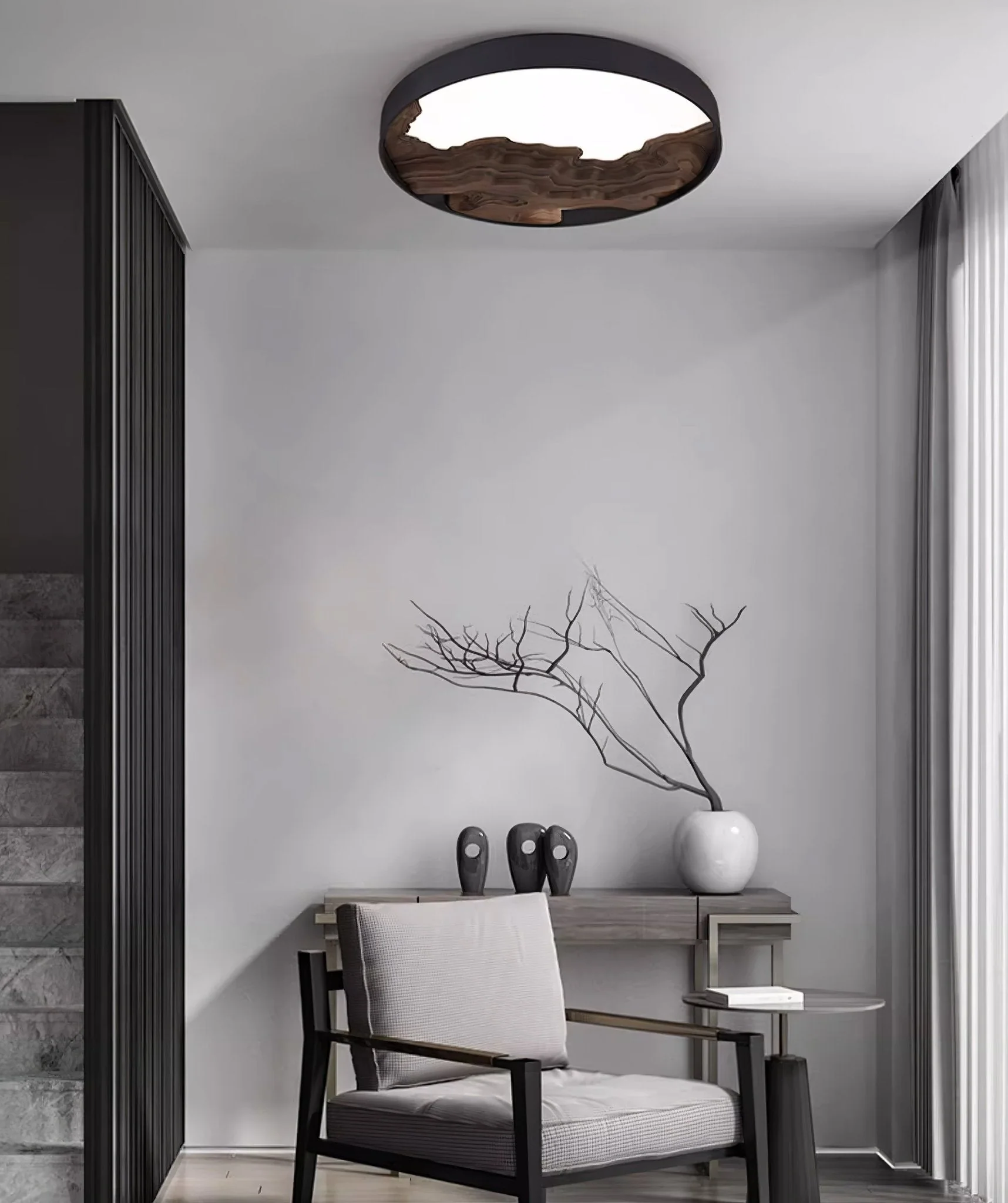 Lustra Ceiling Light Wood Oriental Natural - Image 18
