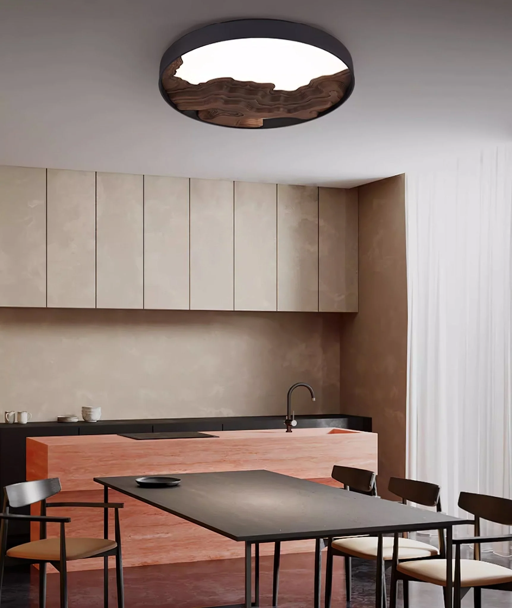 Lustra Ceiling Light Wood Oriental Natural - Image 23