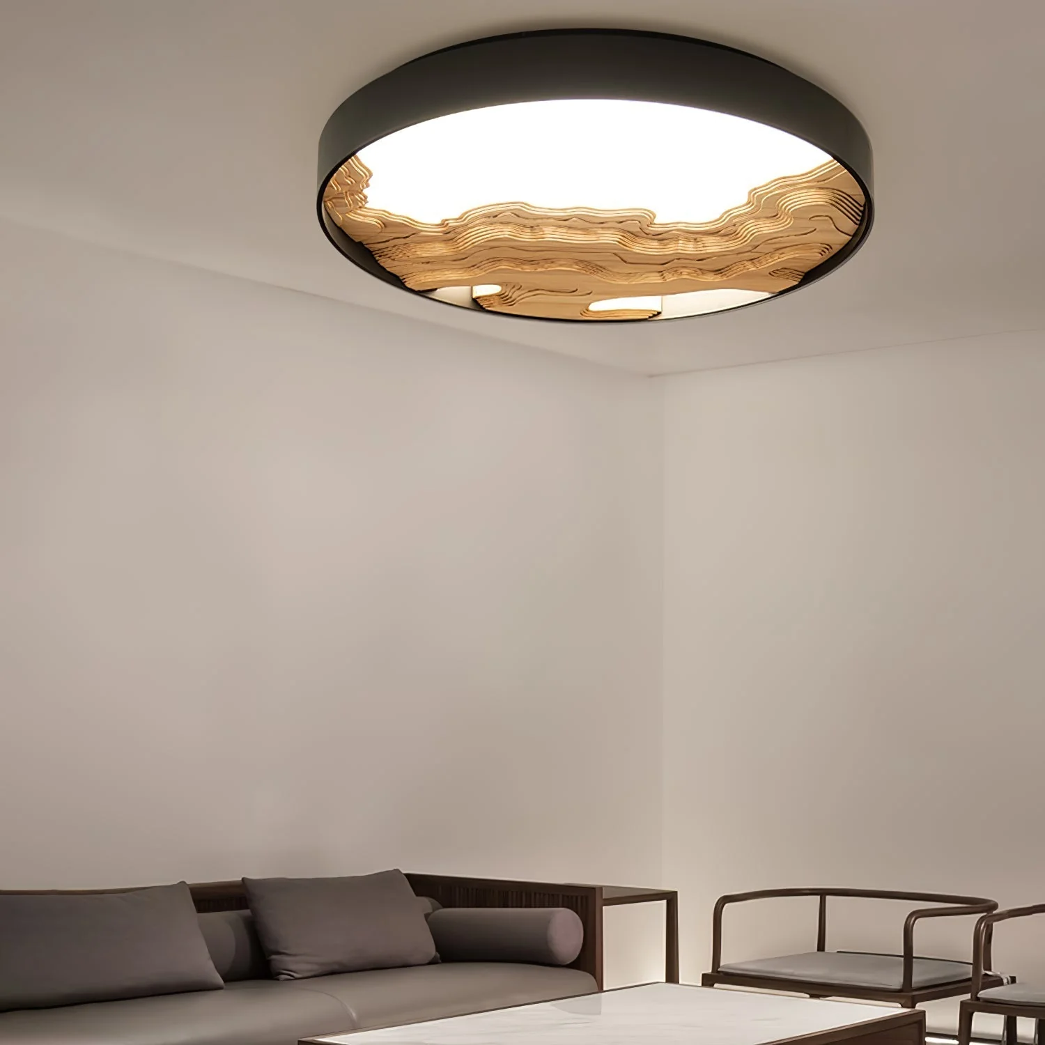 Lustra Ceiling Light Wood Oriental Natural - Image 28