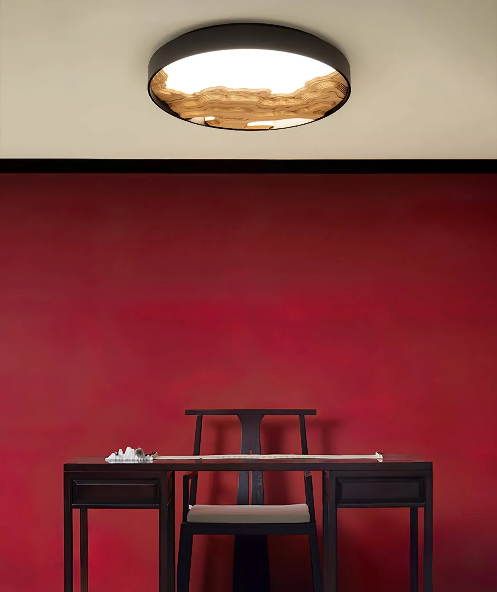Lustra Ceiling Light Wood Oriental Natural - Image 43