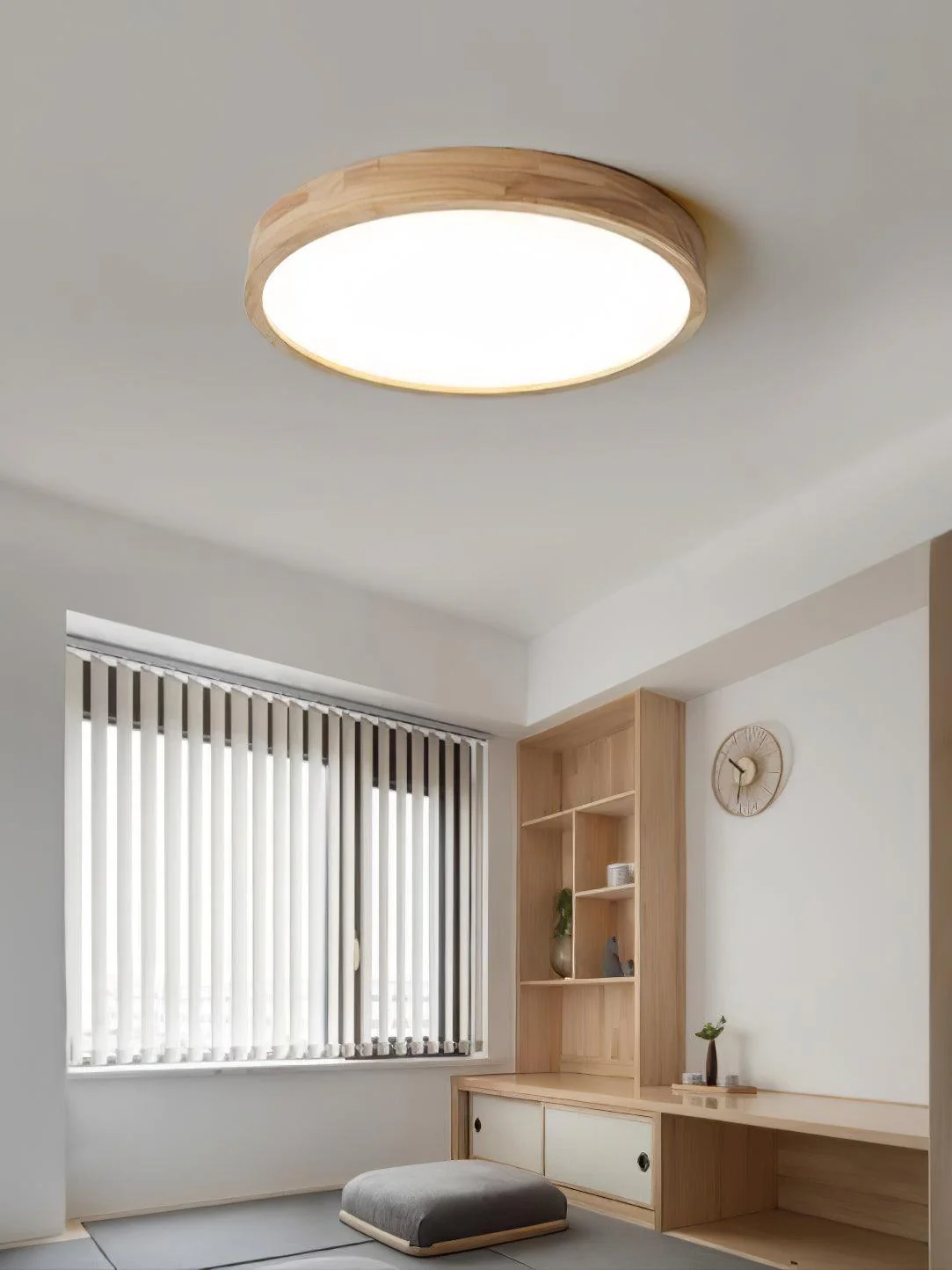 Lustra Ceiling Light Wooden Geometric LED - Image 10