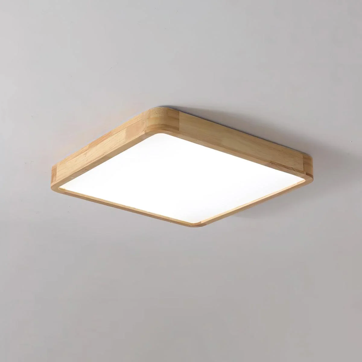Lustra Ceiling Light Wooden Geometric LED - Image 14
