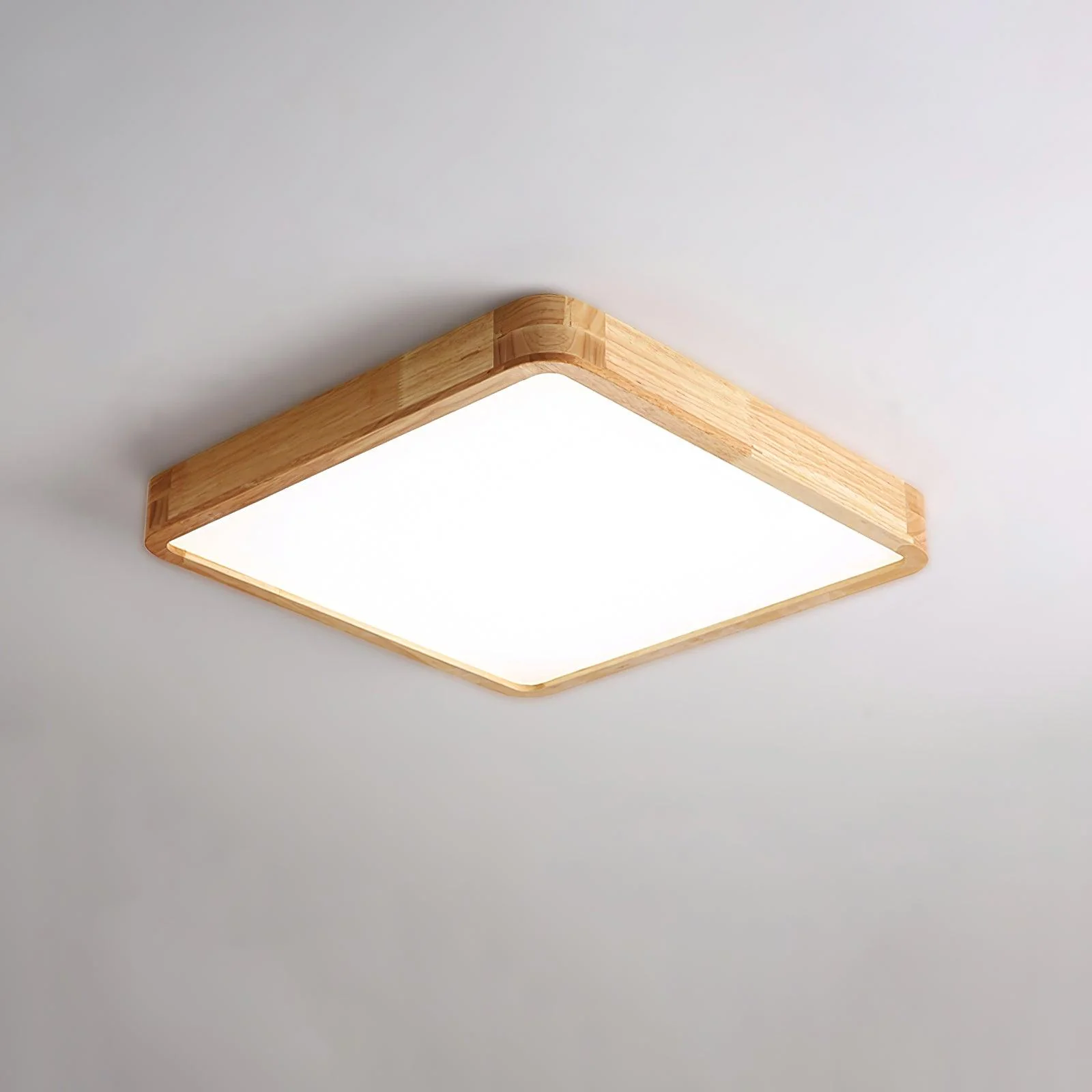 Lustra Ceiling Light Wooden Geometric LED - Image 20