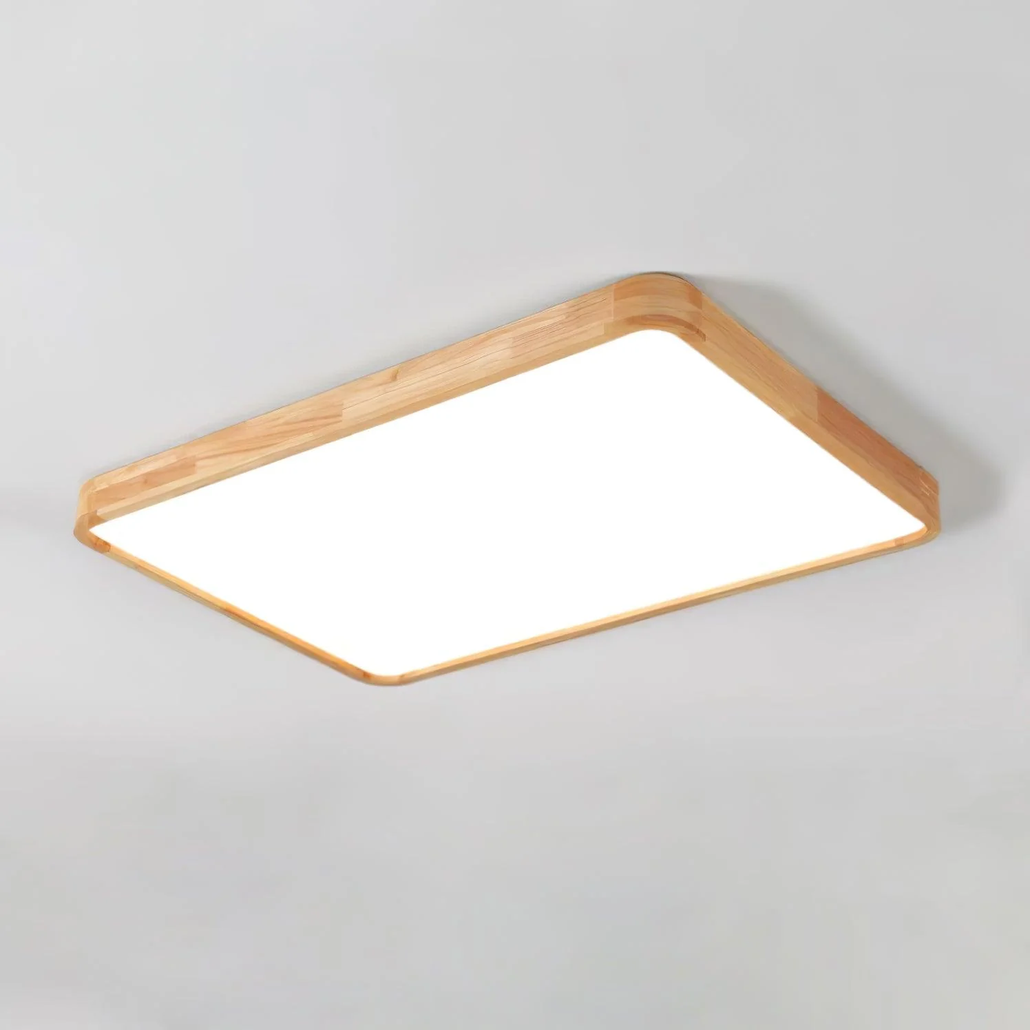 Lustra Ceiling Light Wooden Geometric LED - Image 24