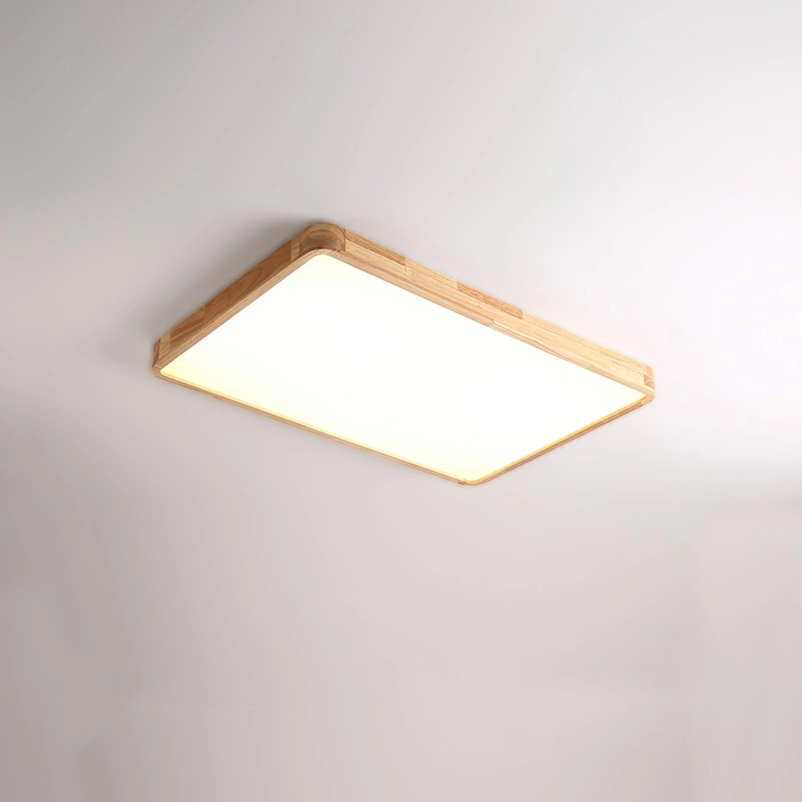 Lustra Ceiling Light Wooden Geometric LED - Image 25