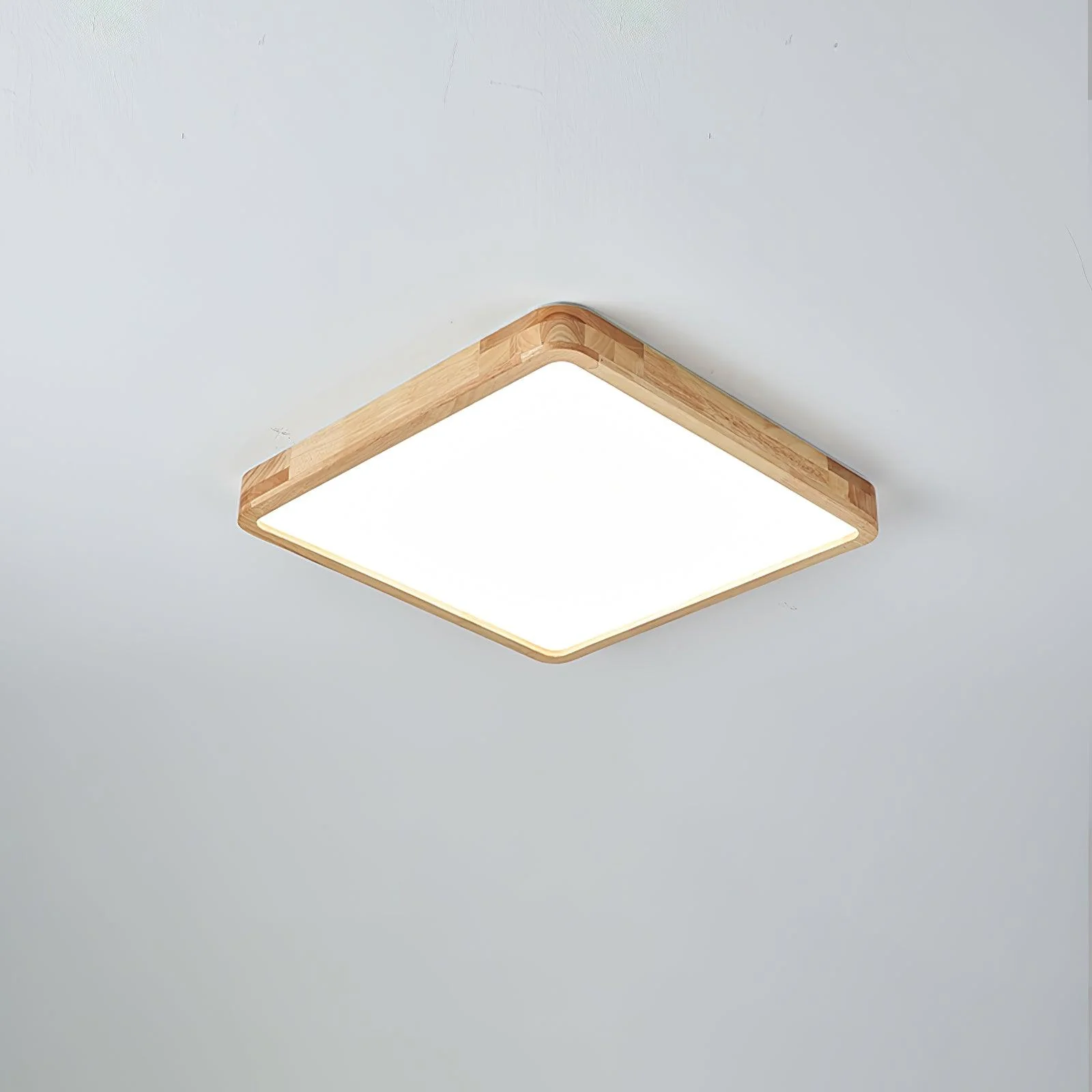 Lustra Ceiling Light Wooden Geometric LED - Image 26