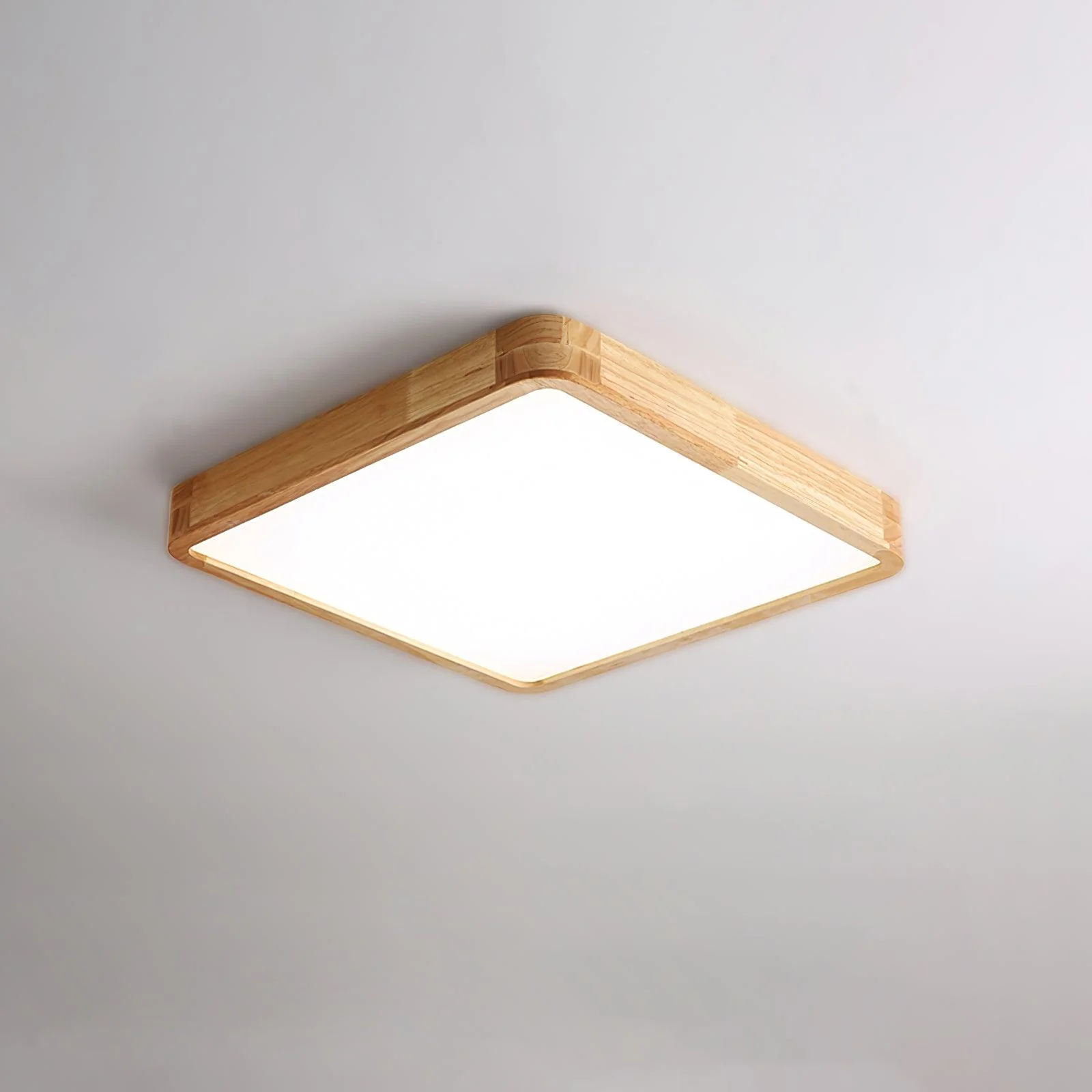 Lustra Ceiling Light Wooden Geometric LED - Image 33