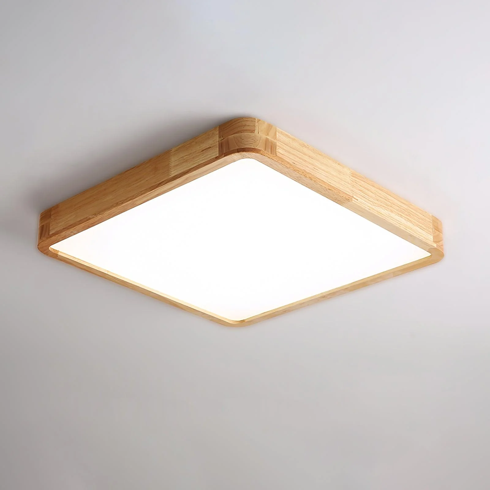 Lustra Ceiling Light Wooden Geometric LED - Image 37