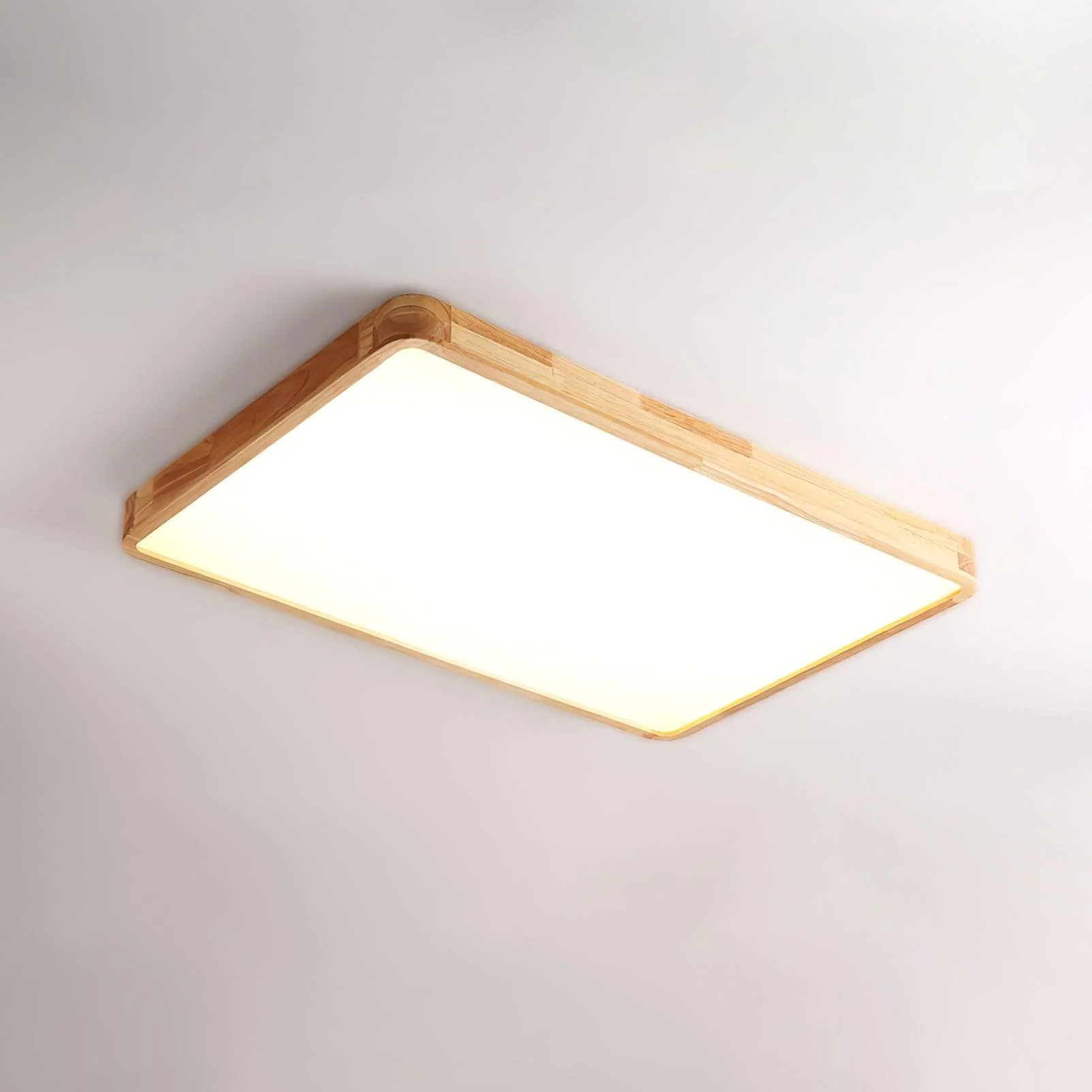 Lustra Ceiling Light Wooden Geometric LED - Image 38