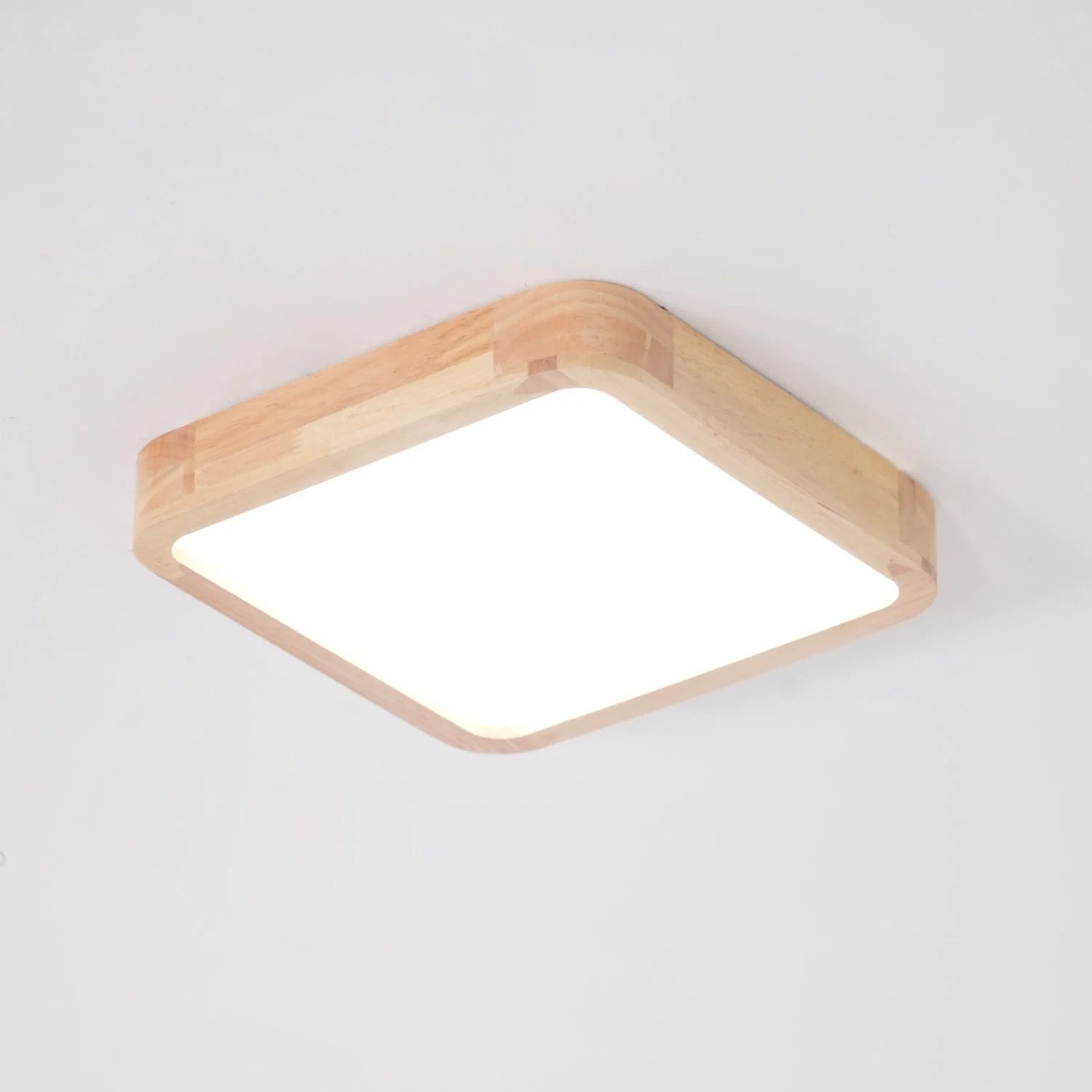 Lustra Ceiling Light Wooden Geometric LED - Image 46