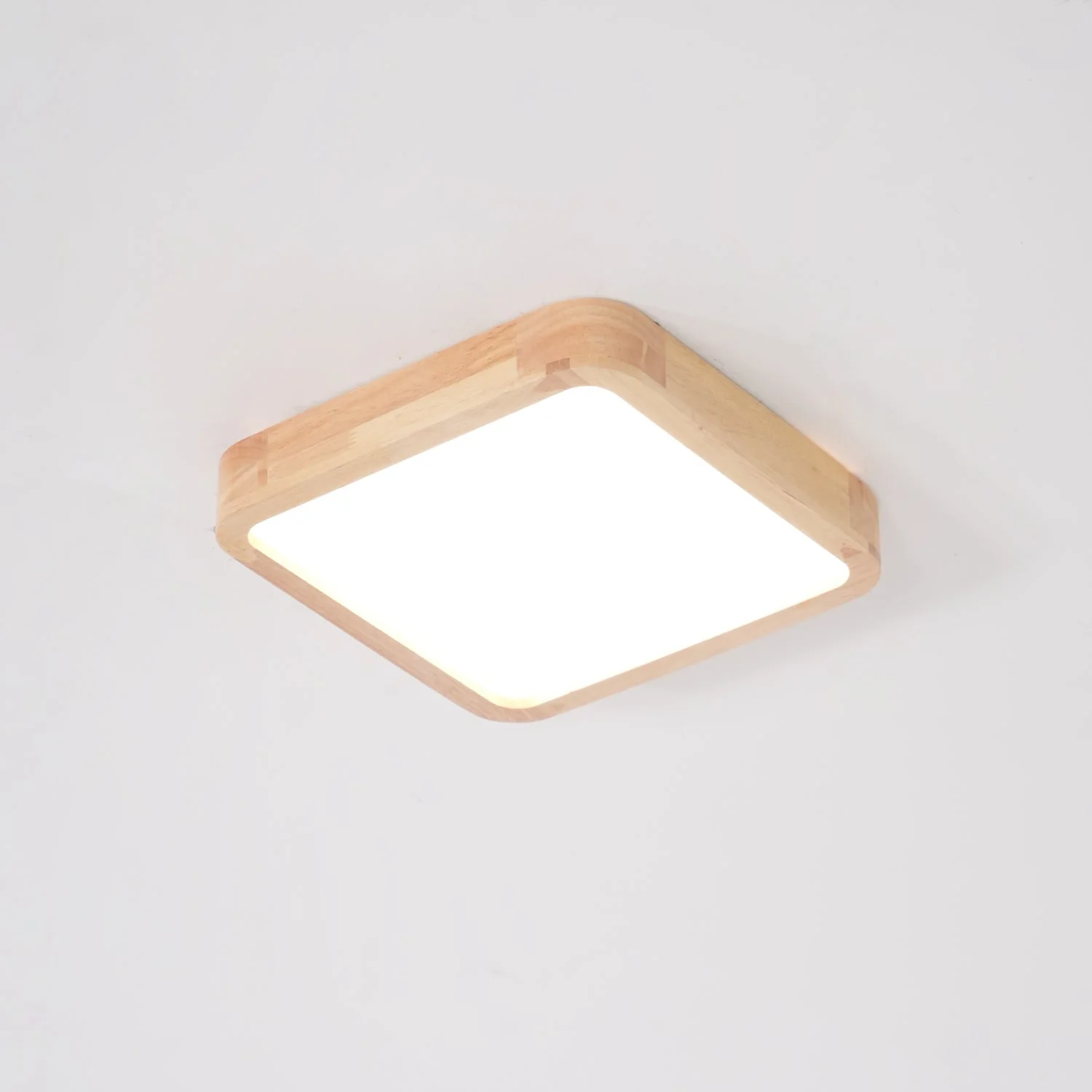 Lustra Ceiling Light Wooden Geometric LED - Image 63