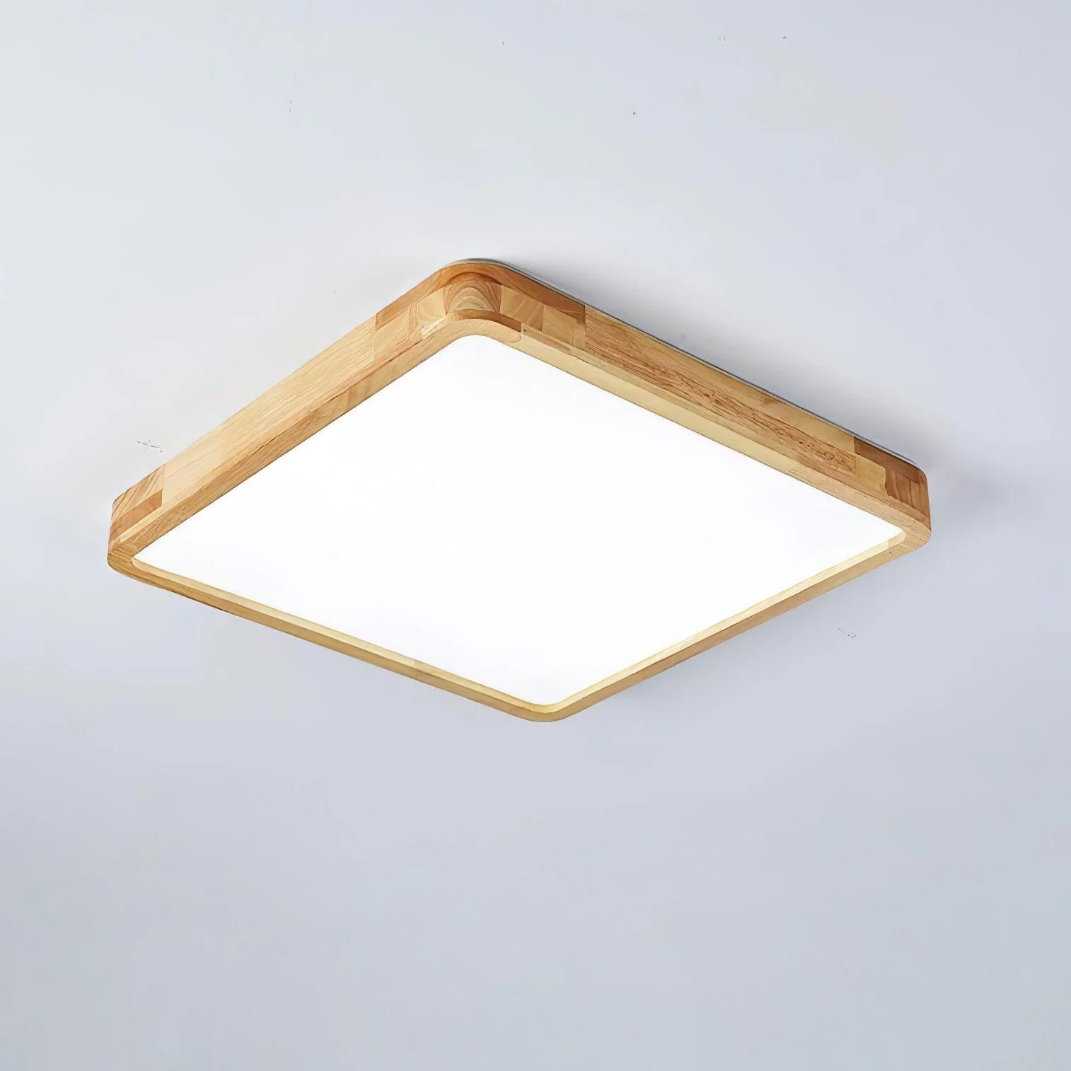 Lustra Ceiling Light Wooden Geometric LED - Image 8
