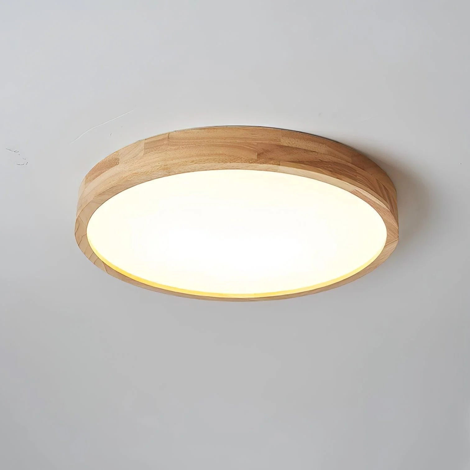 Lustra Ceiling Light Wooden Geometric LED - Image 9