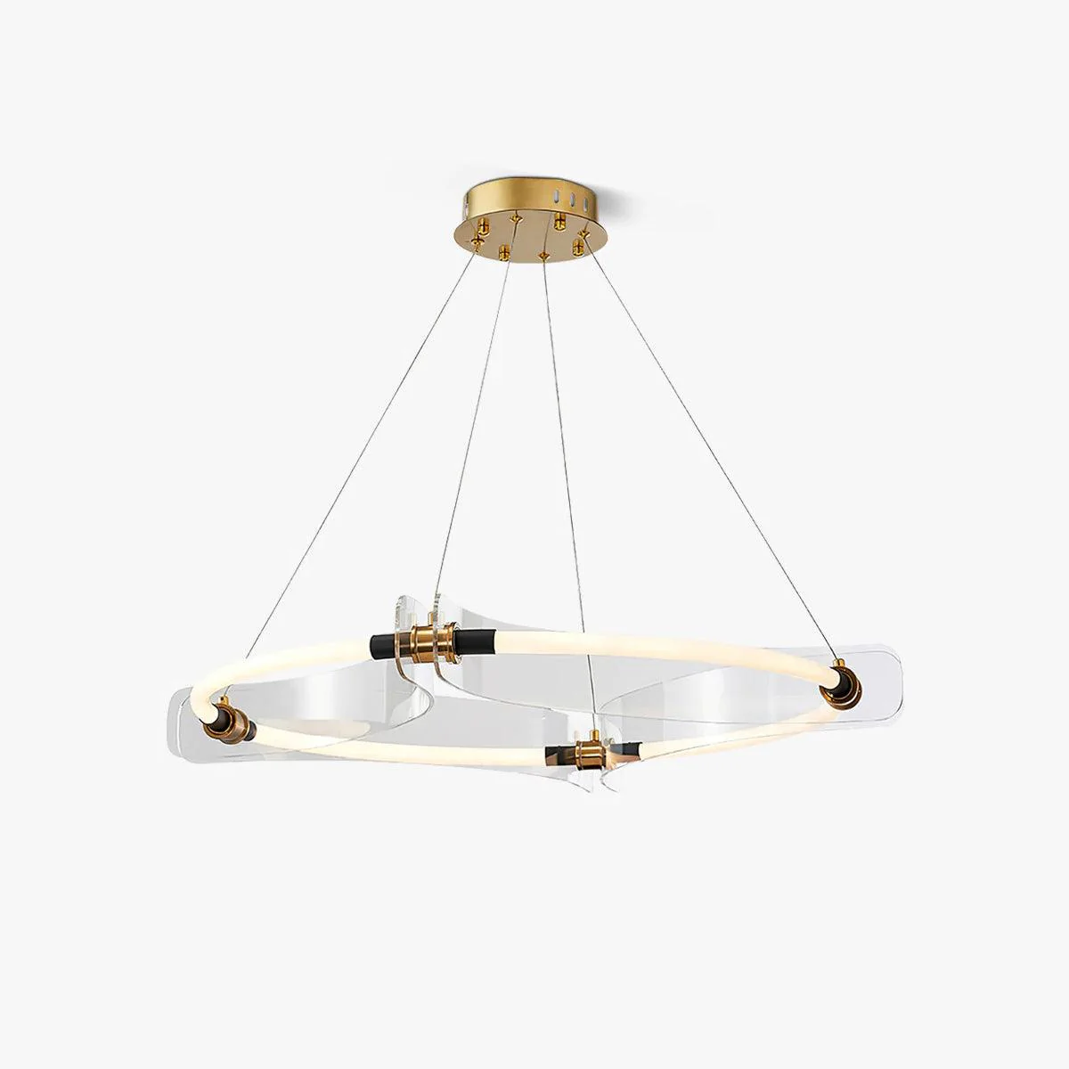 Lustra Chandelier Gold Dining