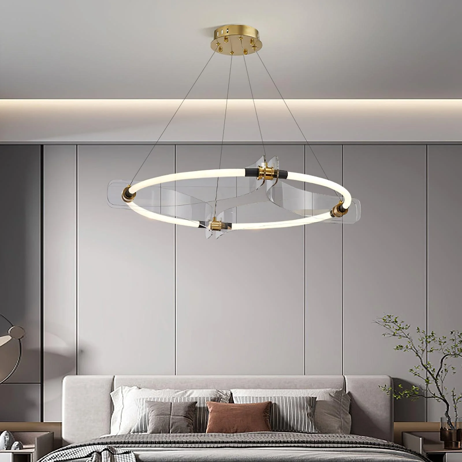 Lustra Chandelier Gold Dining - Image 3